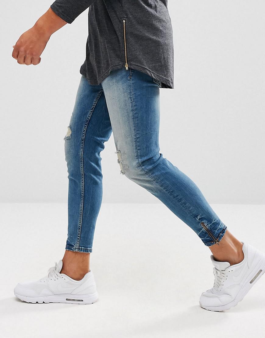 carrot fit ripped jeans