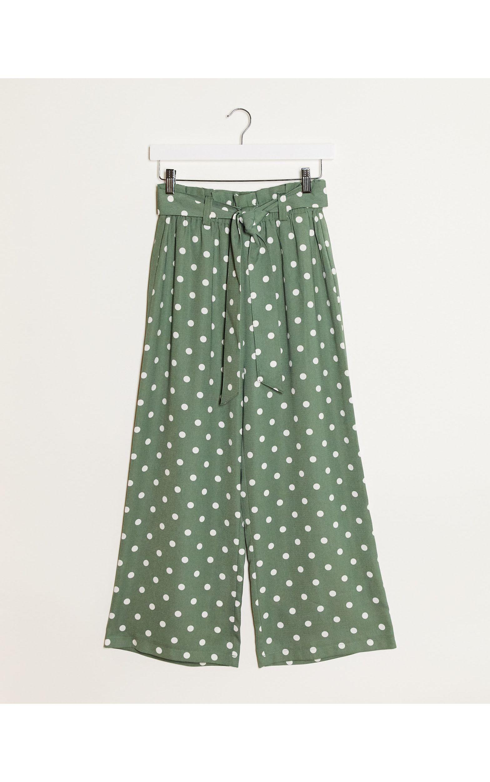 Falda pantalón de color Verde | Lyst