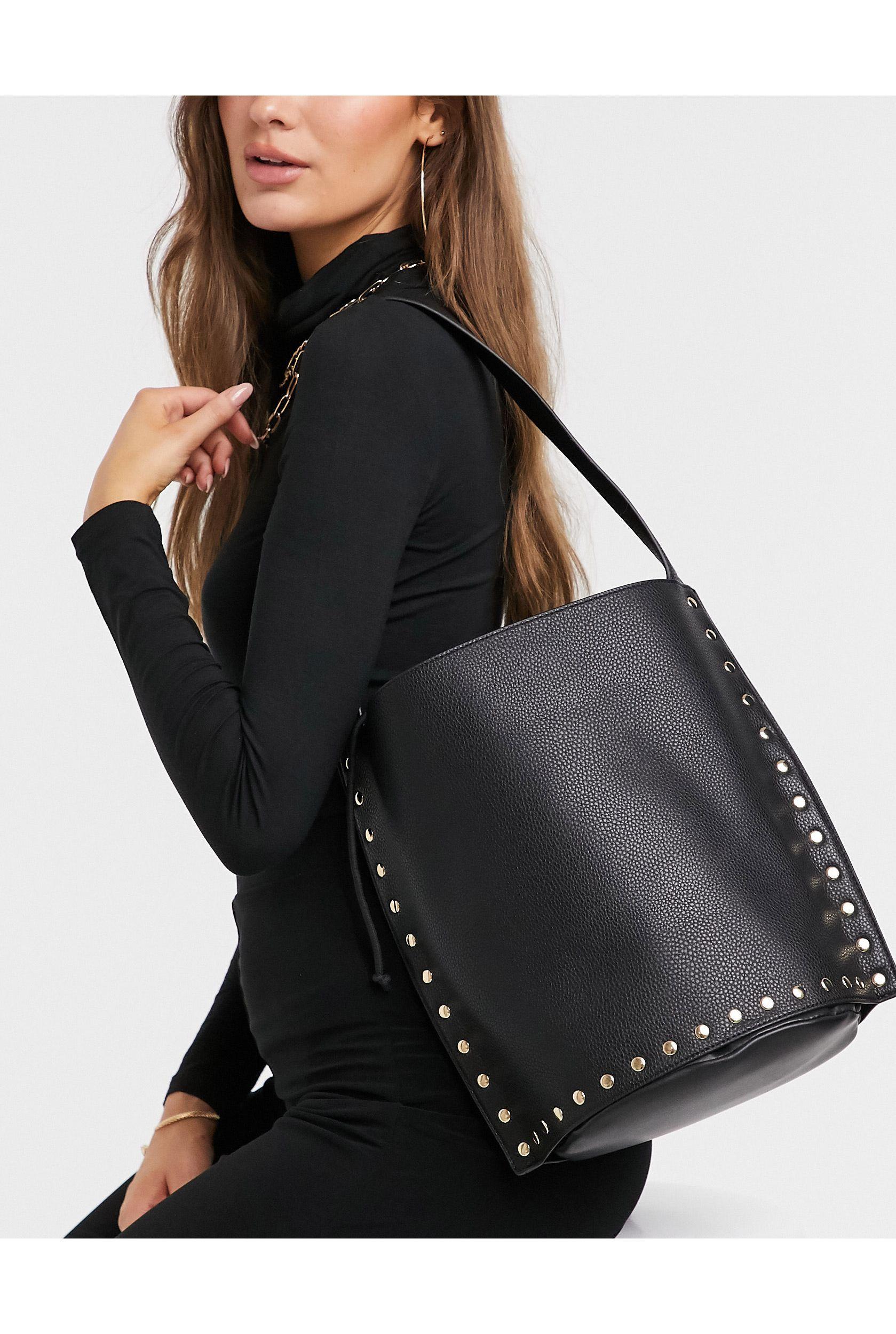 sac a main noir clouté