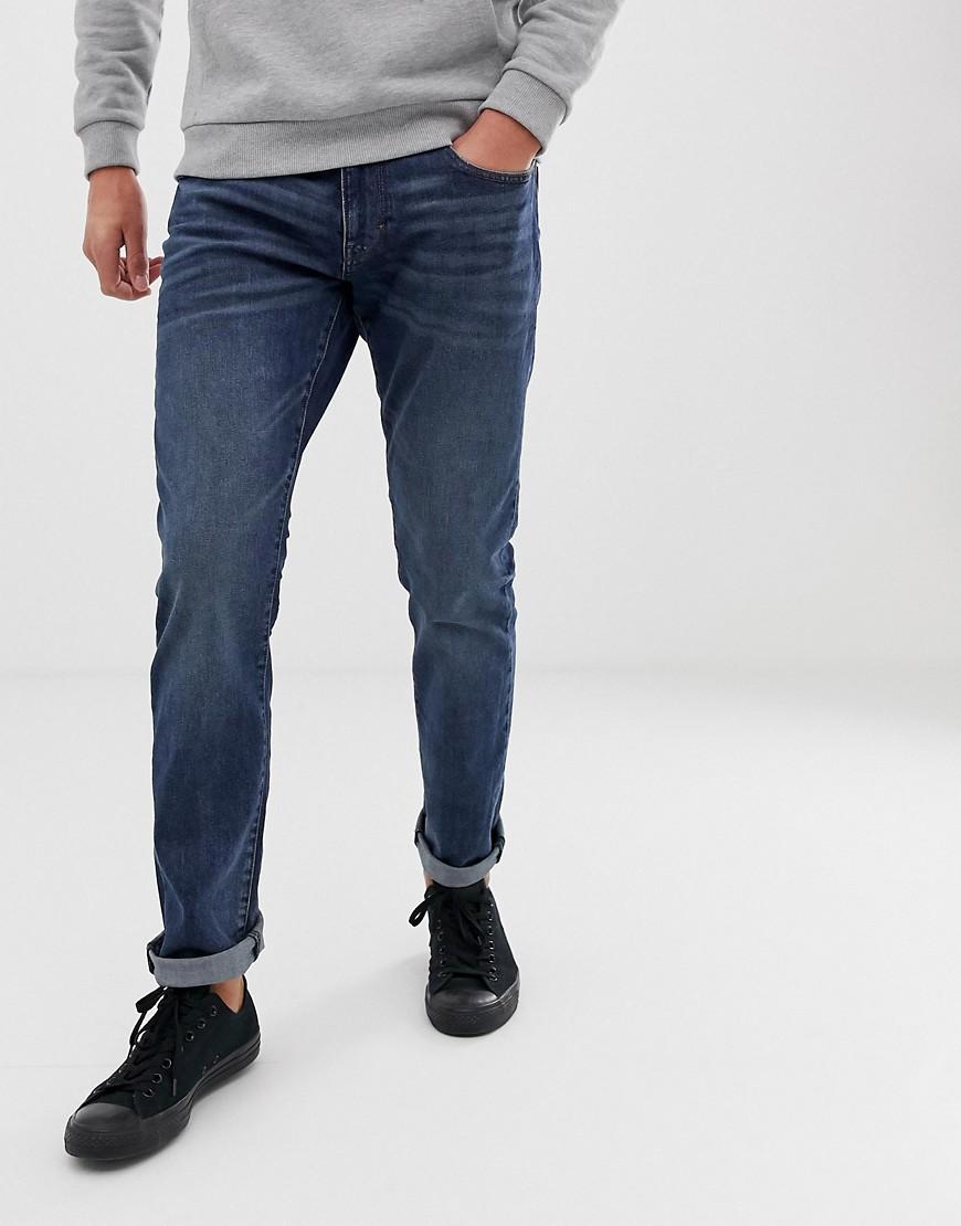 Esprit Denim Slim Fit Jean In Dark Blue Wash for Men - Lyst