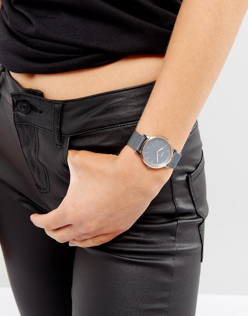 Fossil Es4312 Neely Mesh Watch In Blue 