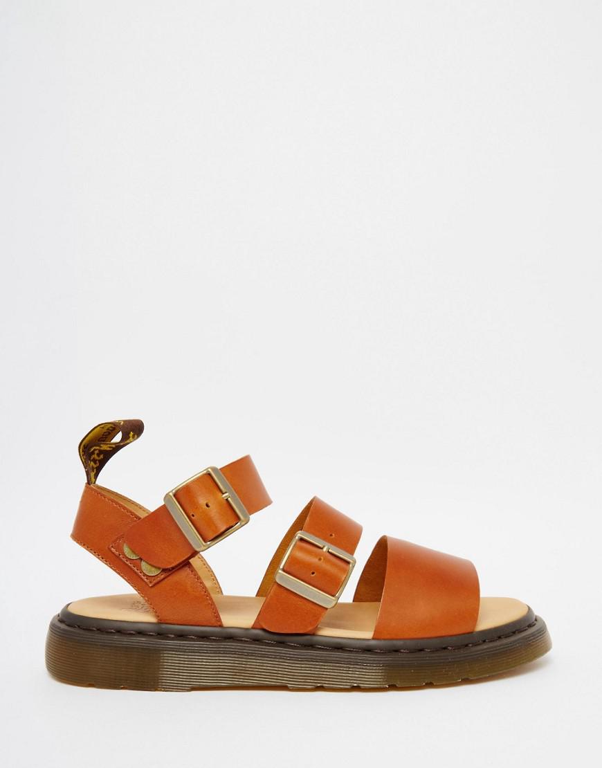 doc marten sandals tan