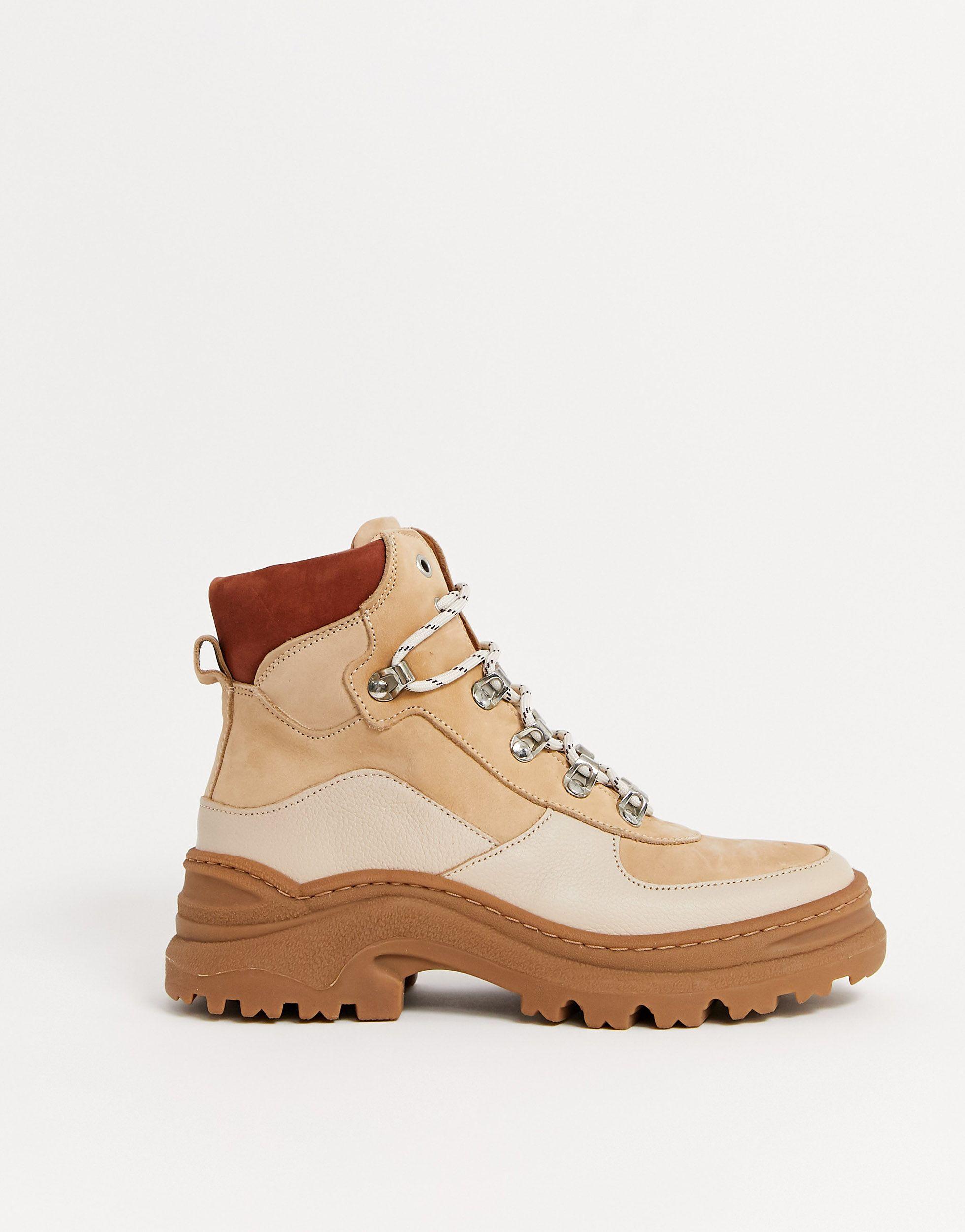 & Other Stories Chunky Platform Hiking Boots in Orange | Lyst