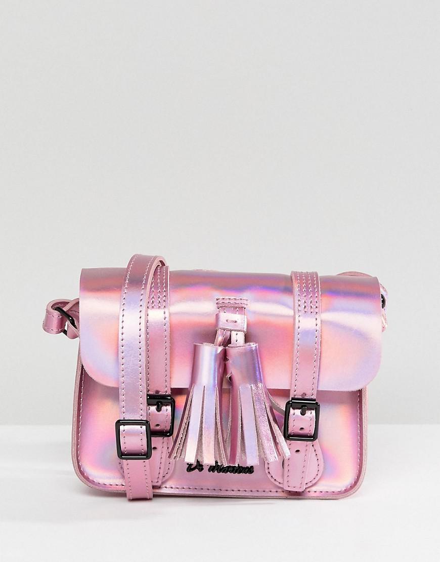 Dr. Martens Leather 7 Mini Iridescent Satchel in Pink | Lyst