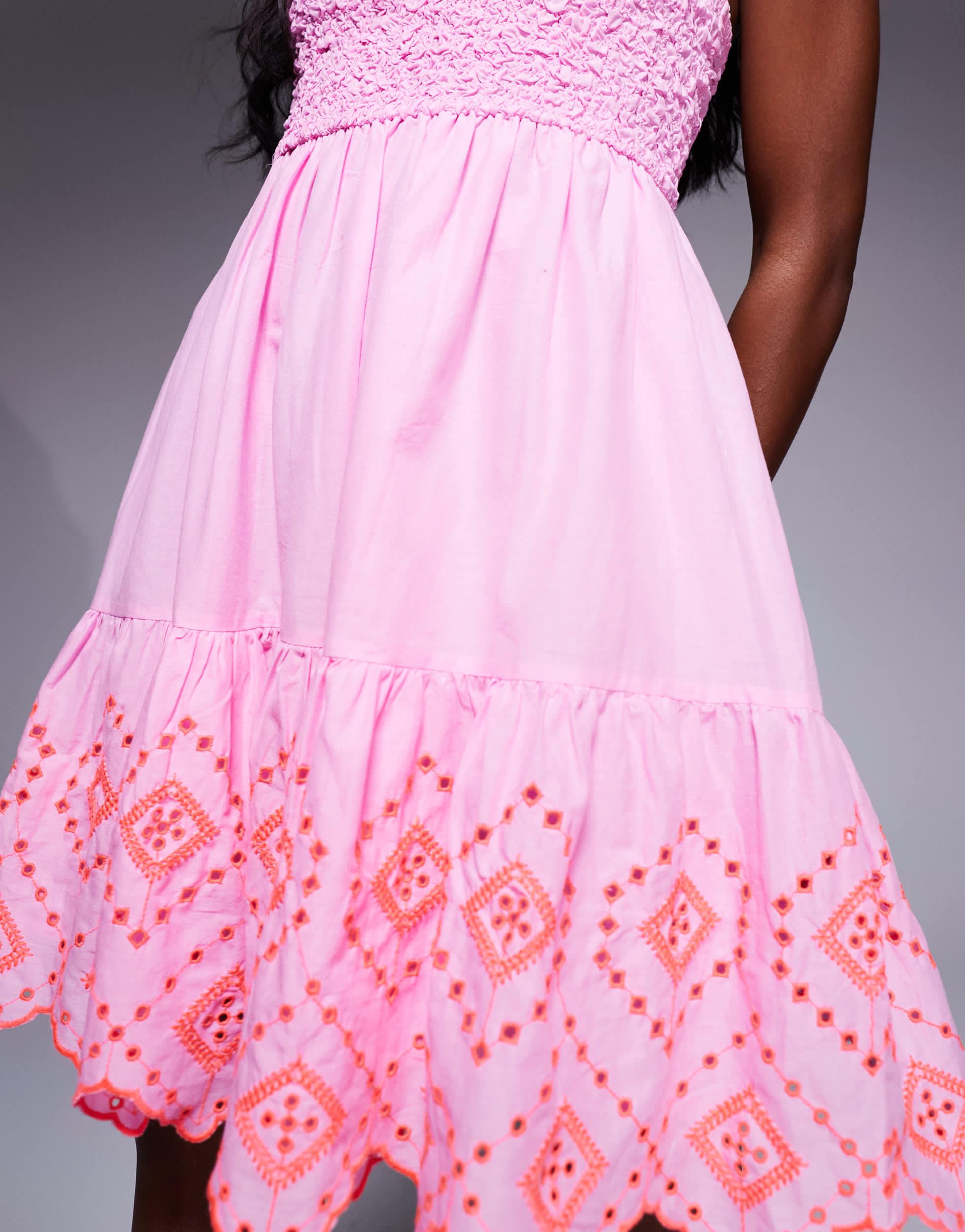strapless open back dress White Sequin Plunging Neck Pink Feather Mermaid Prom Dress main image 1