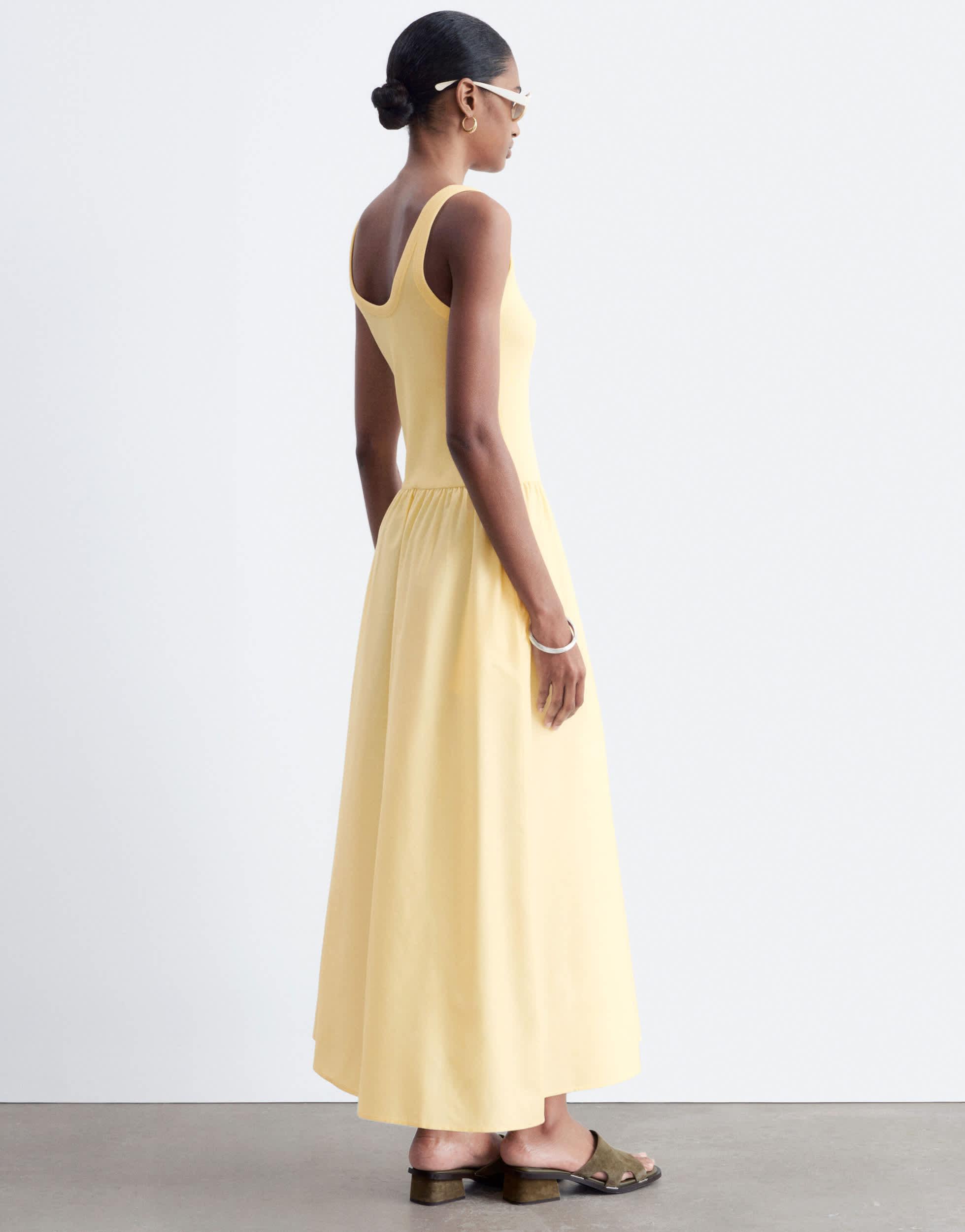 other stories a-line cotton dress A-Line Maxi Dress - Black - Maxi dresses