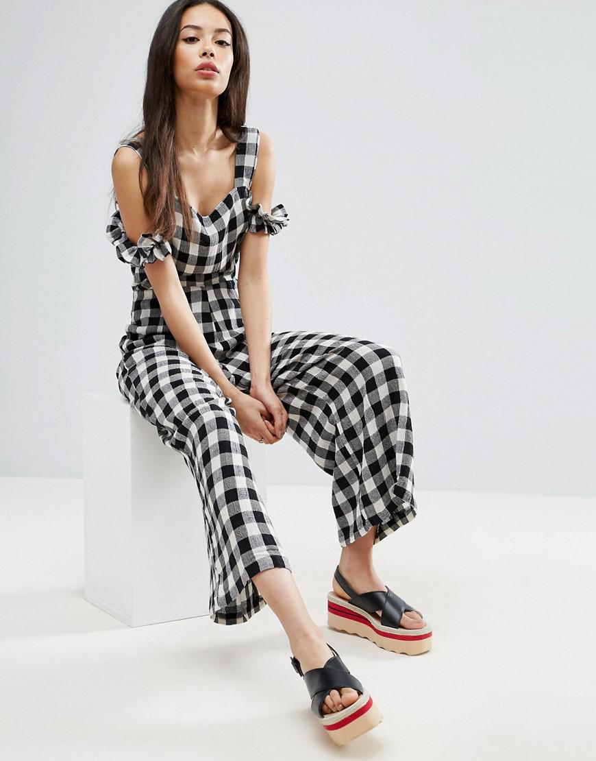 asos gingham jumpsuit