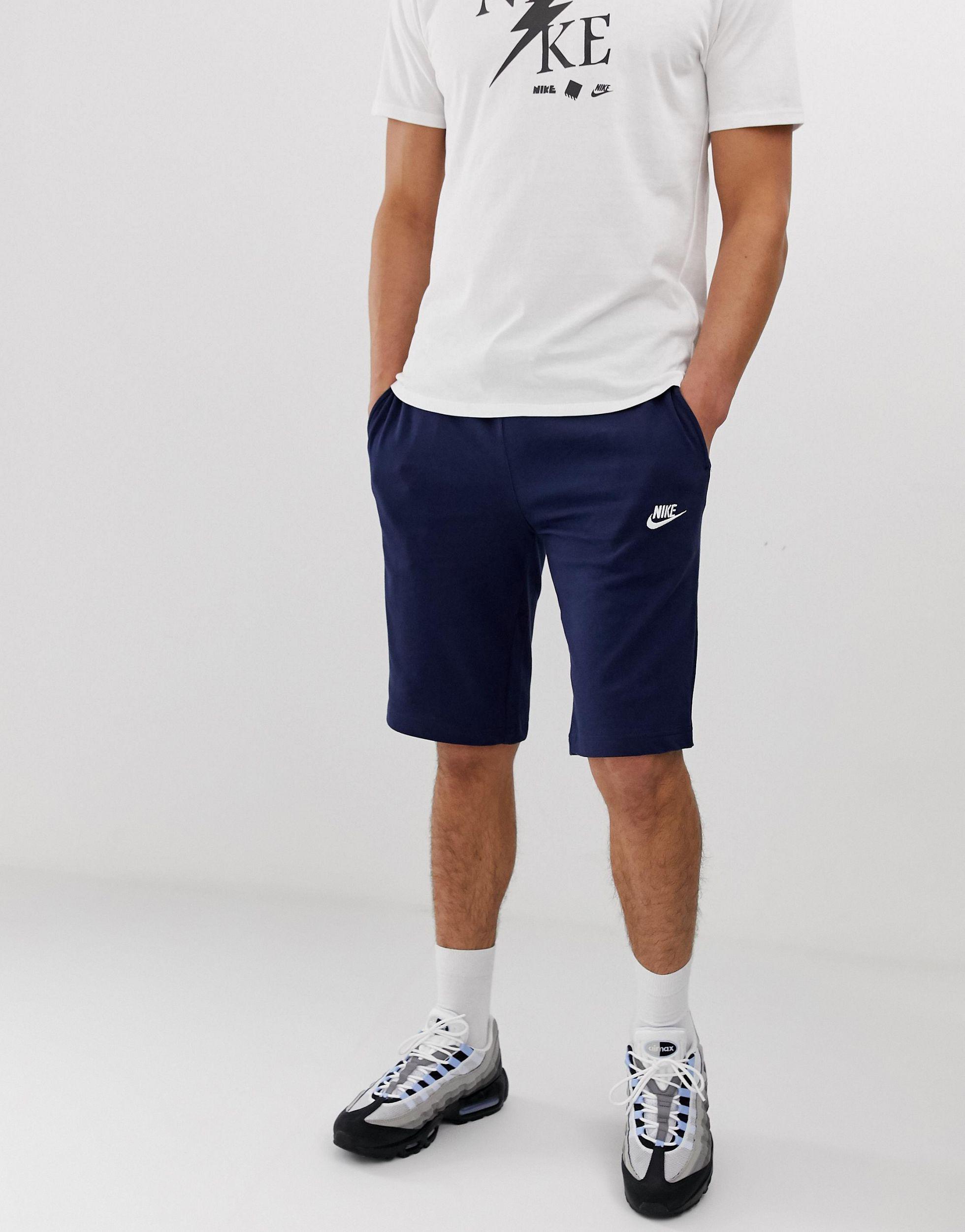 Pantalones cortos Nike de Algodón de color Azul para hombre | Lyst