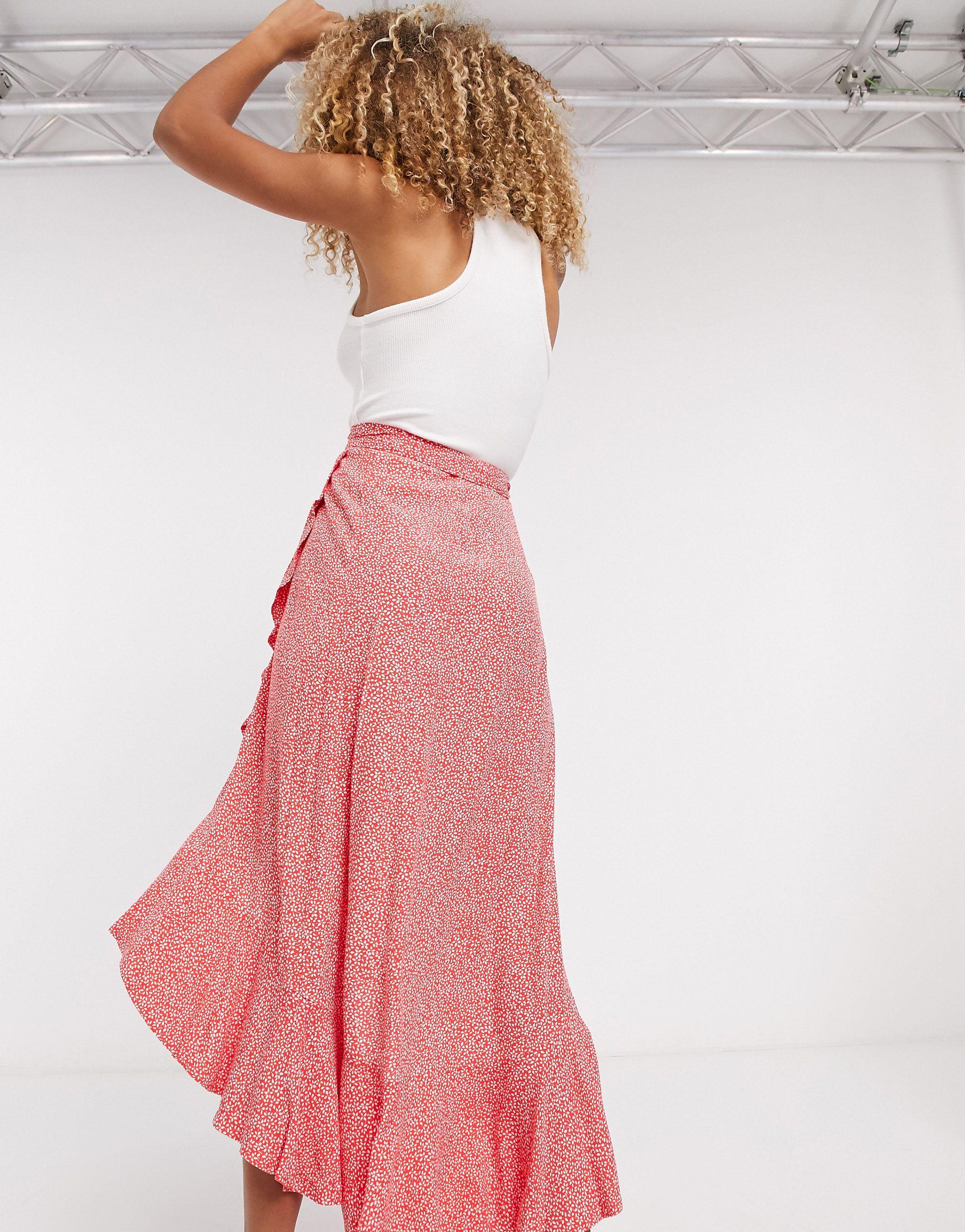 ☀ Other Stories Ruffle Wrap Maxi Skirt ...