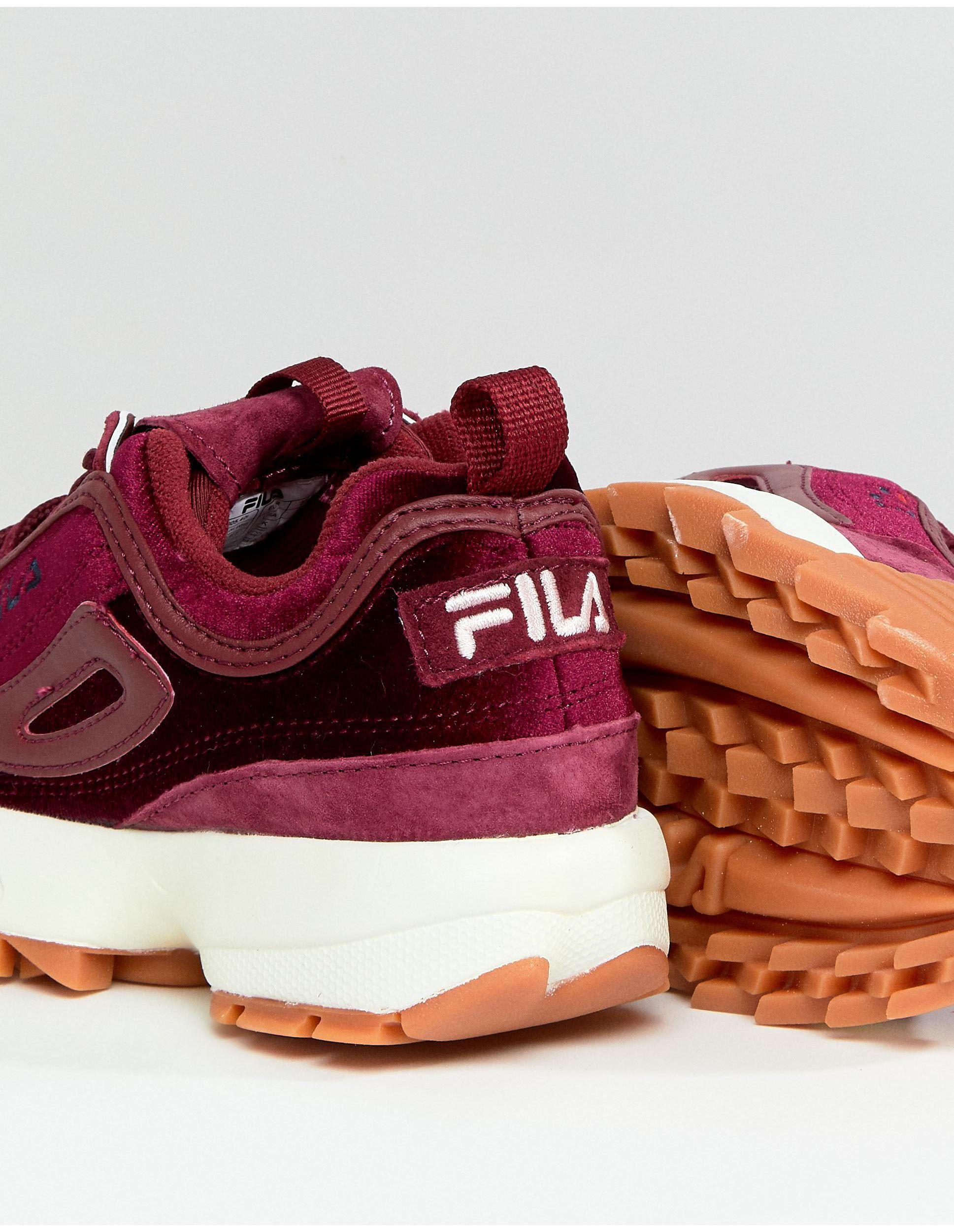 Red Velvet Fila Trainers Online Sale, UP TO 55% OFF