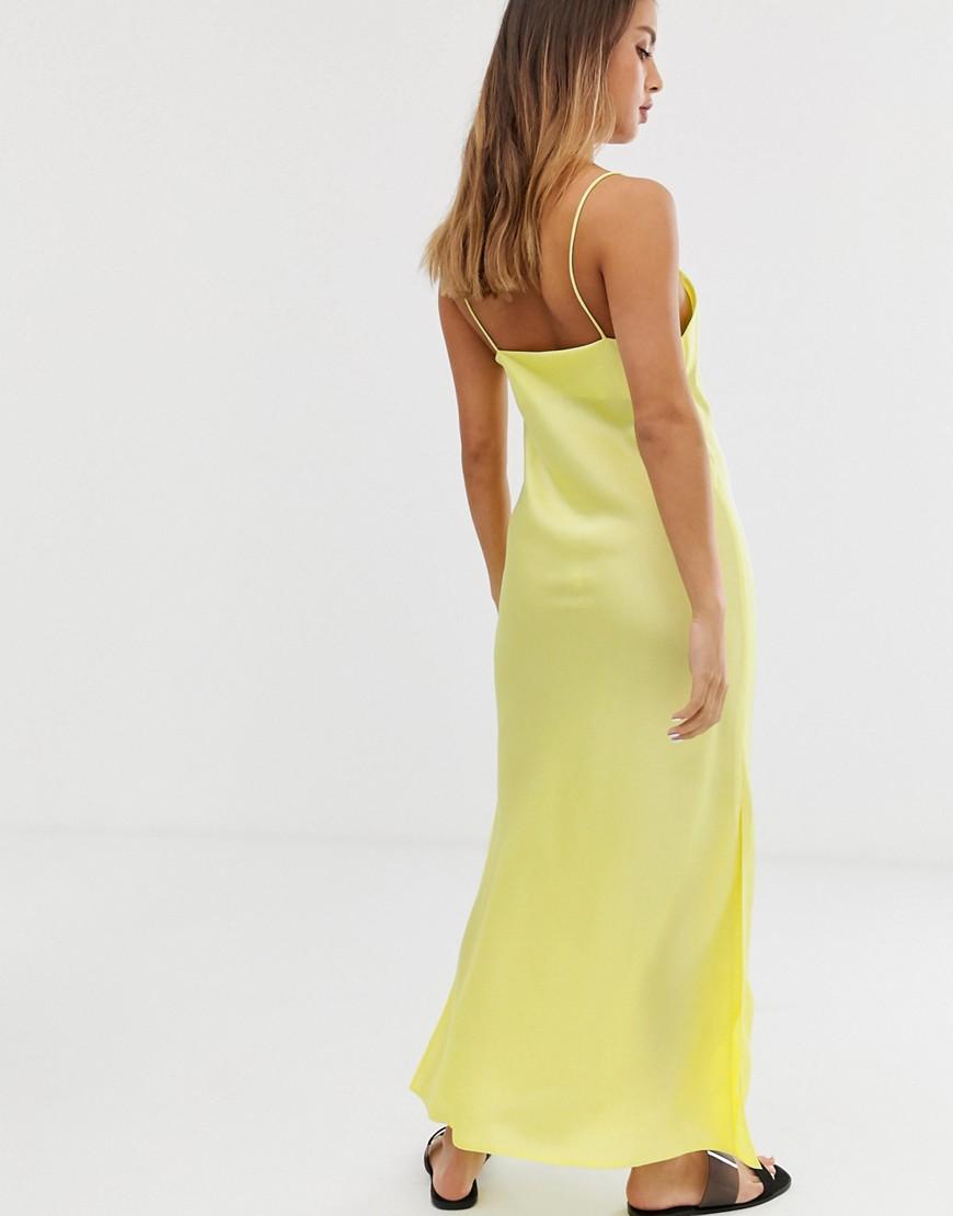 asos design cami maxi slip dress