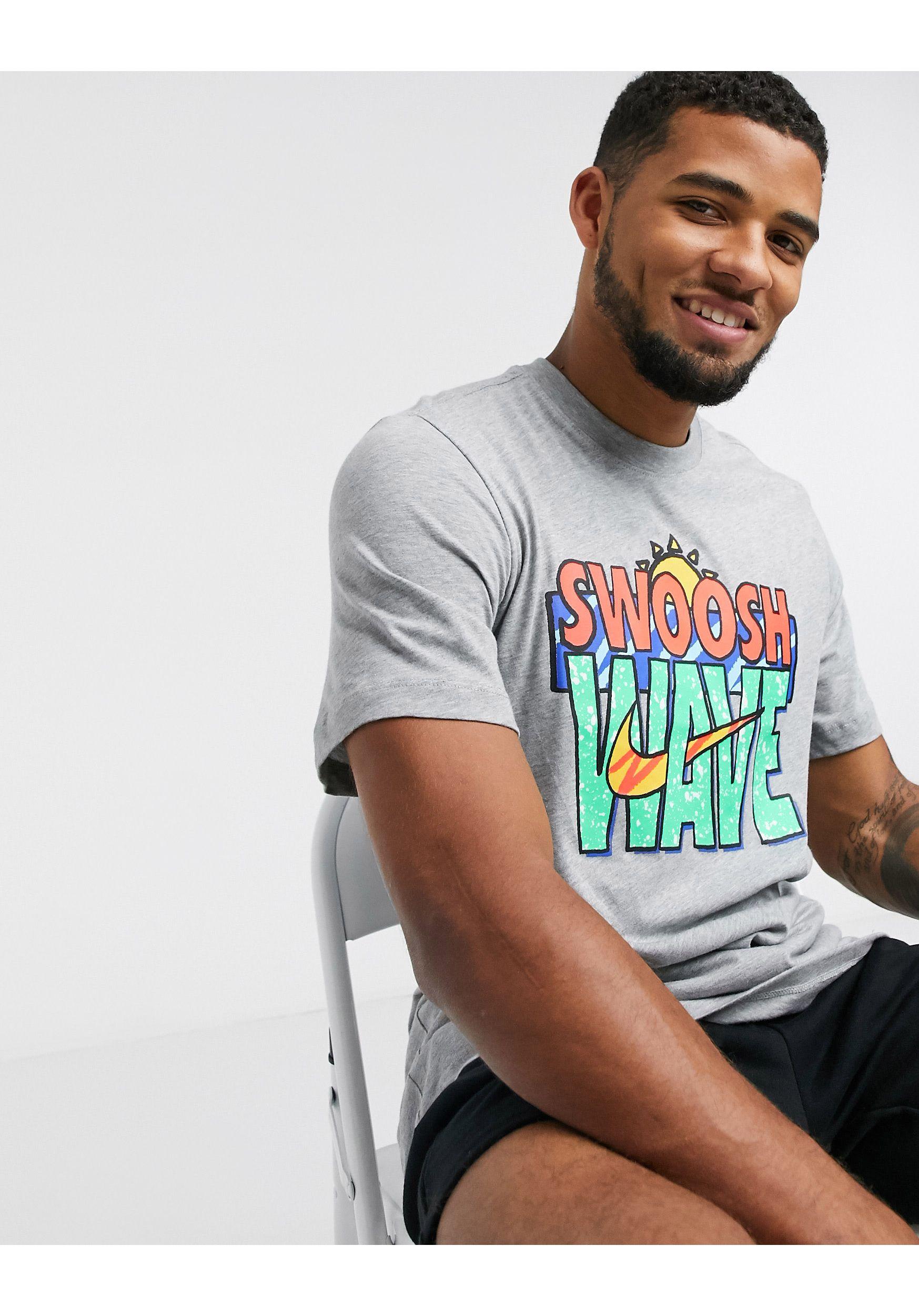 Nike Swoosh Wave Logo T-shirt for Men | Lyst Australia