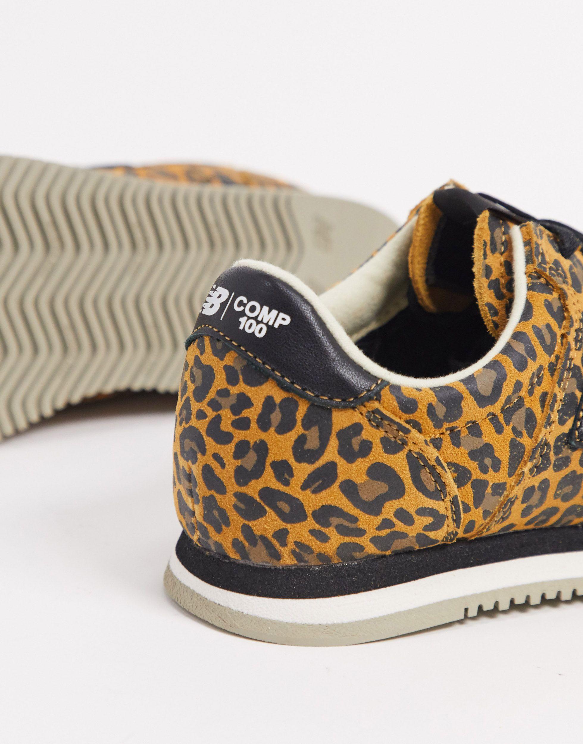 new balance leopard print black