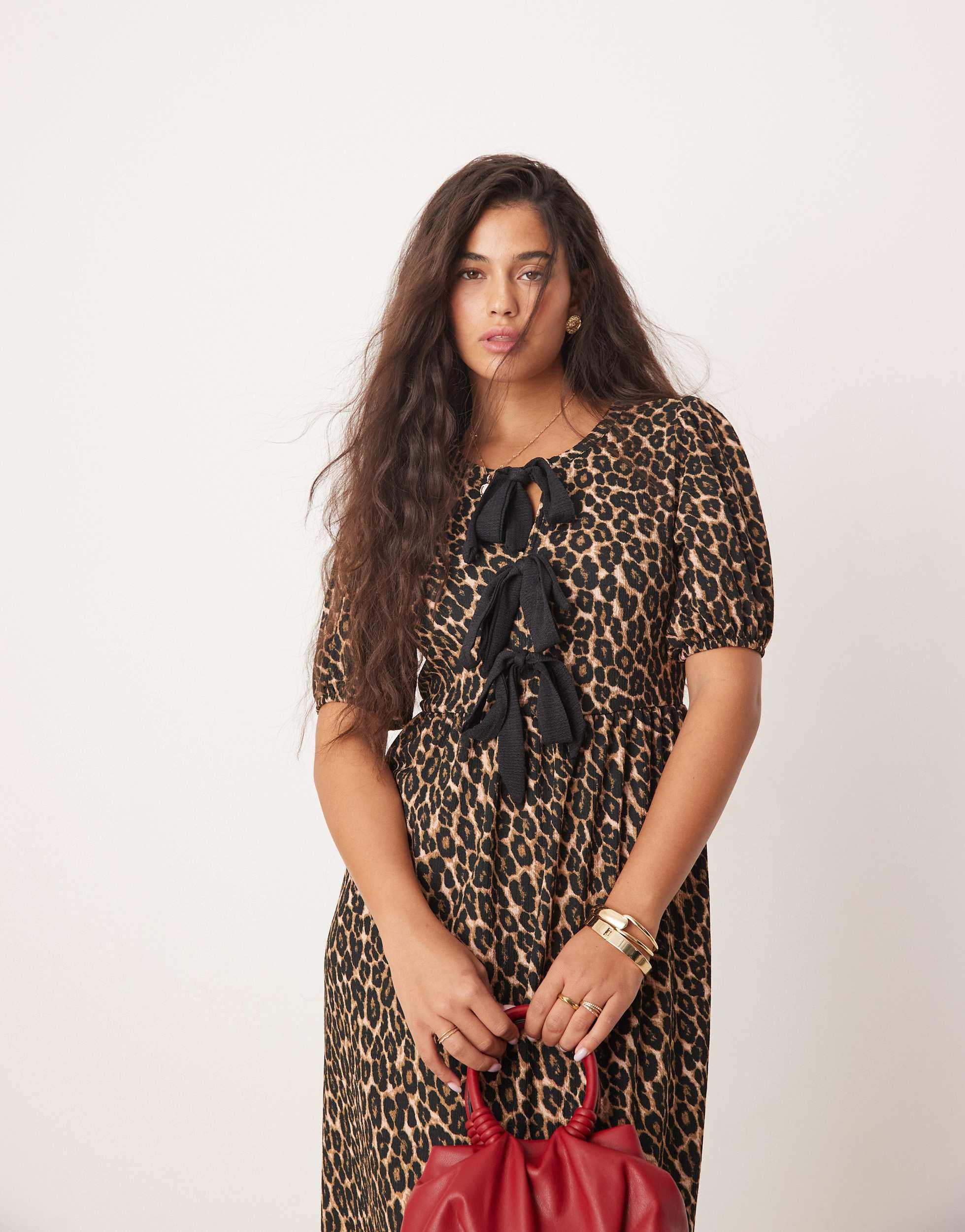 Newlook animal print dress hot sale