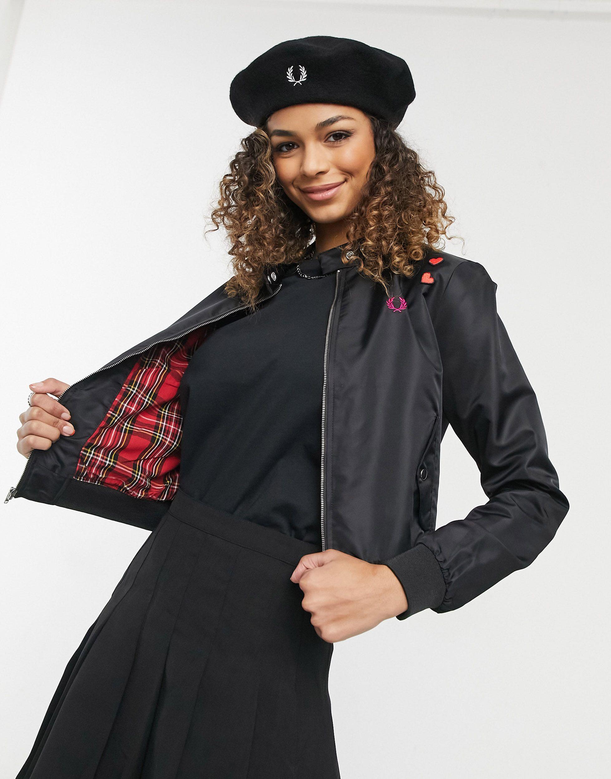 Fred Perry X Amy Winehouse Lyric Jacket in Black | Lyst