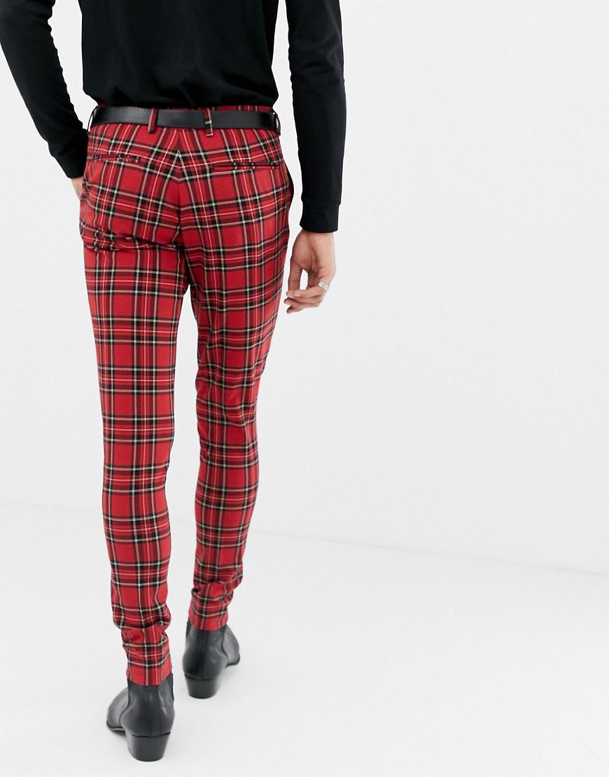 Top 48+ imagen red plaid pants outfit mens - Abzlocal.mx