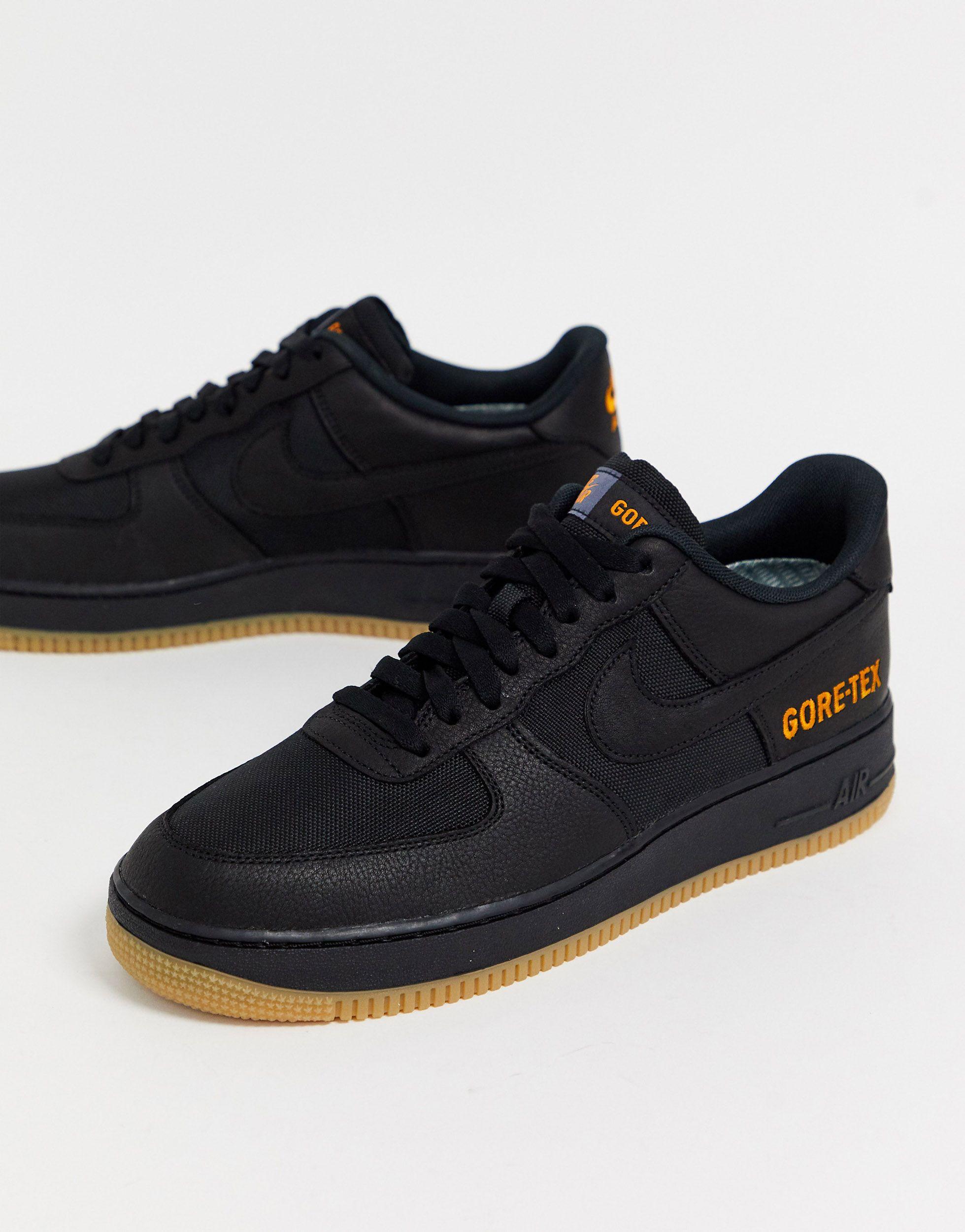 gore tex black air force 1