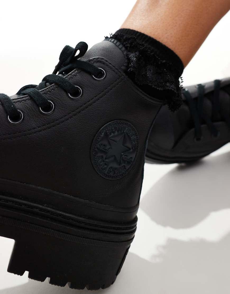 Converse Chuck Taylor All Star lugged Hi Heel in Black Lyst UK