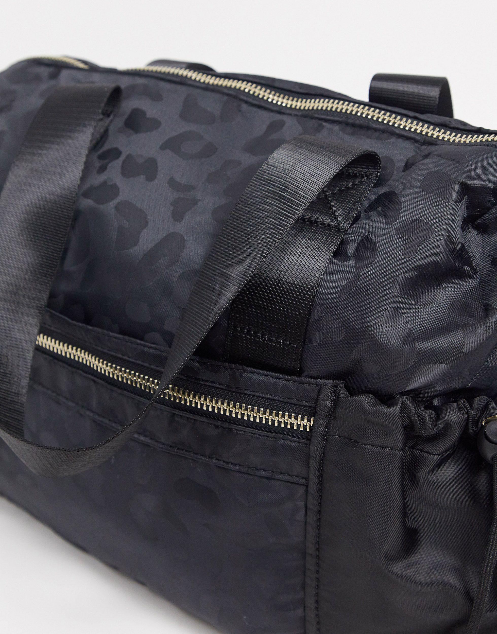 black leopard print bag