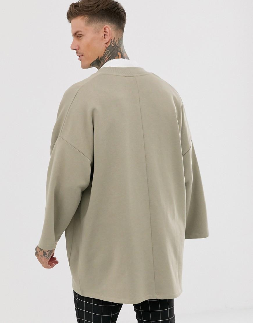 jersey kimono cardigan