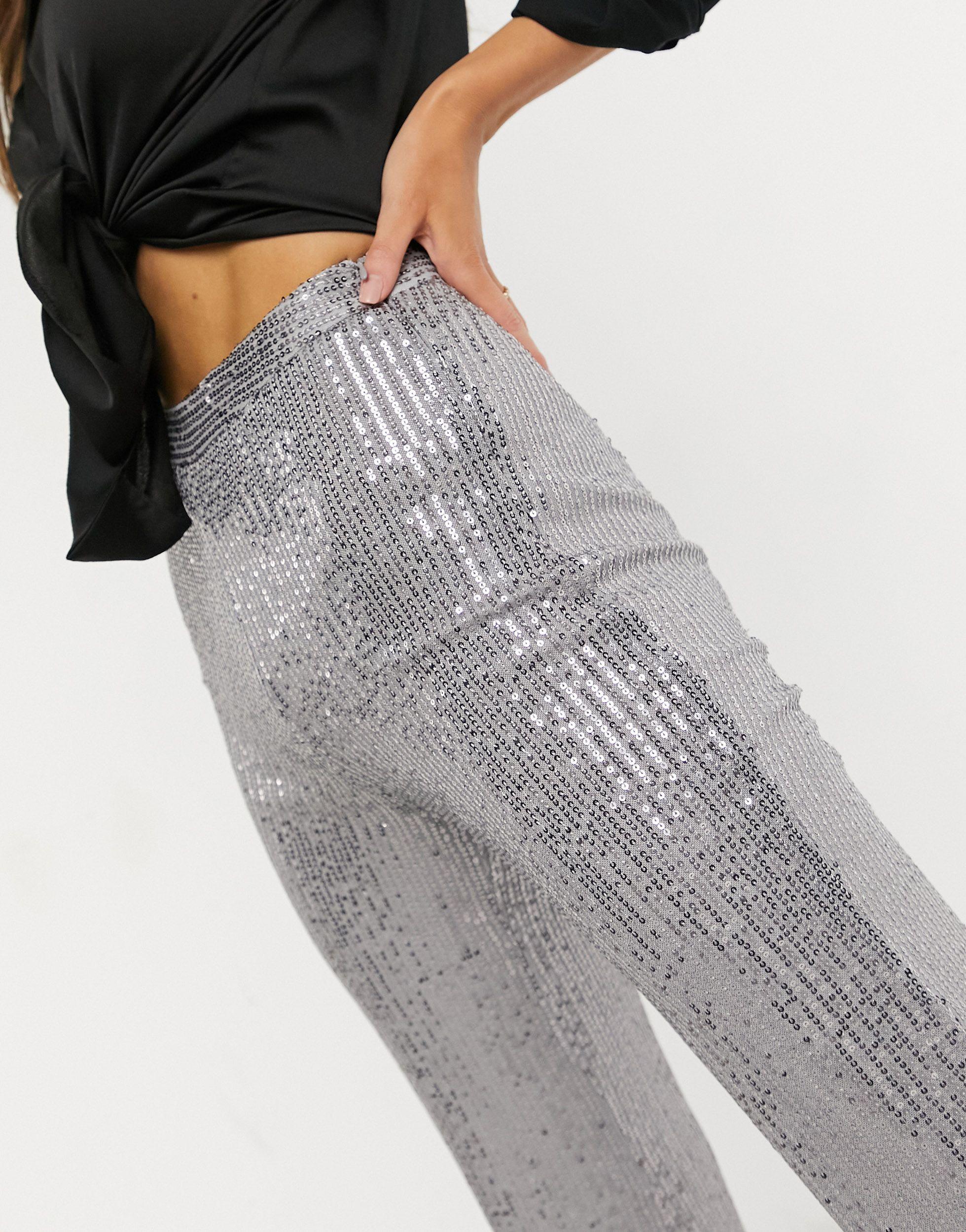 sequin trouser suit
