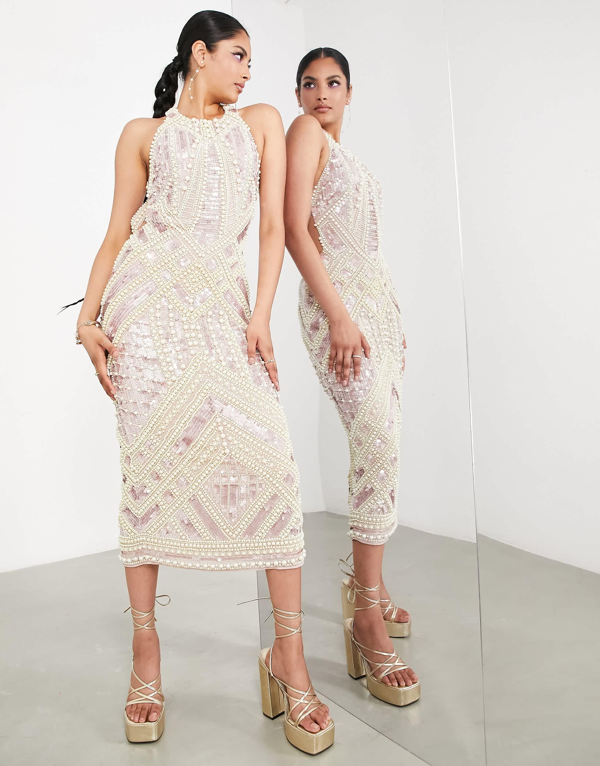 パーティードレス Sequin Embellished Asymmetric Dress Shop 1920s Dresses - Sequin Asymmetric Dress | BABEYOND