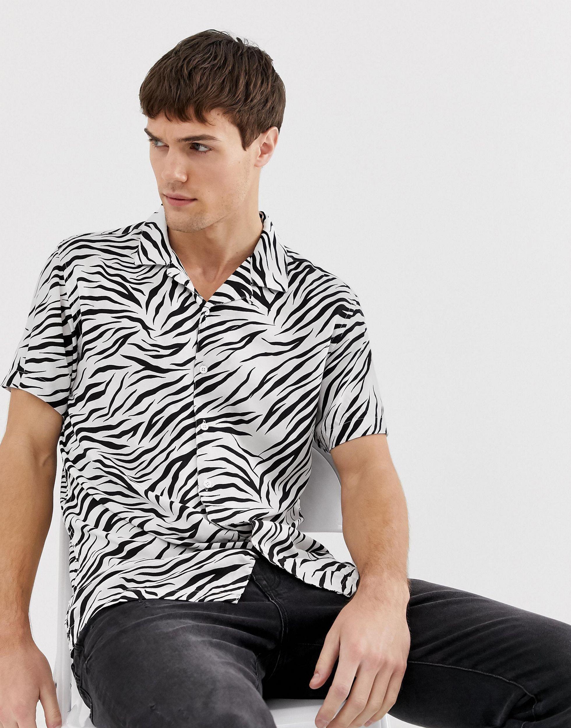 Brave Soul Synthetic Zebra Animal Print 
