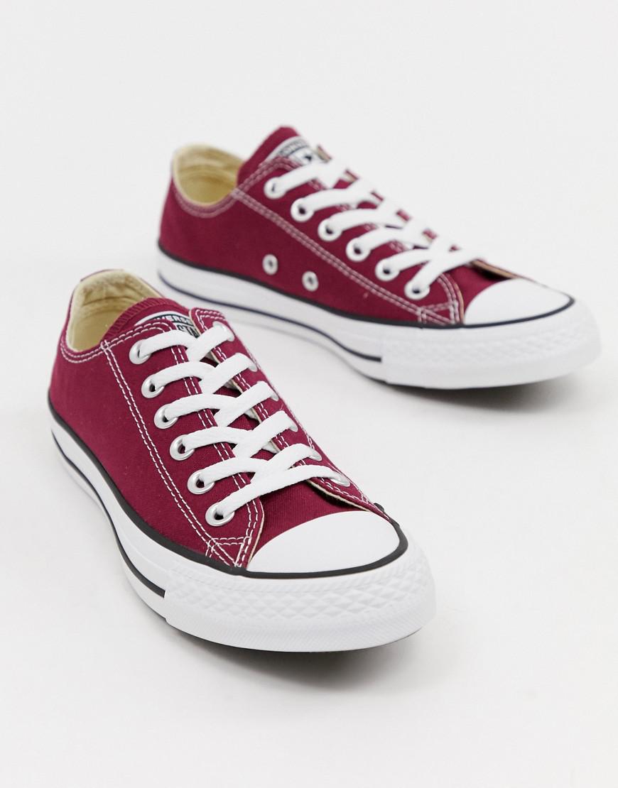 converse burgundy sneakers