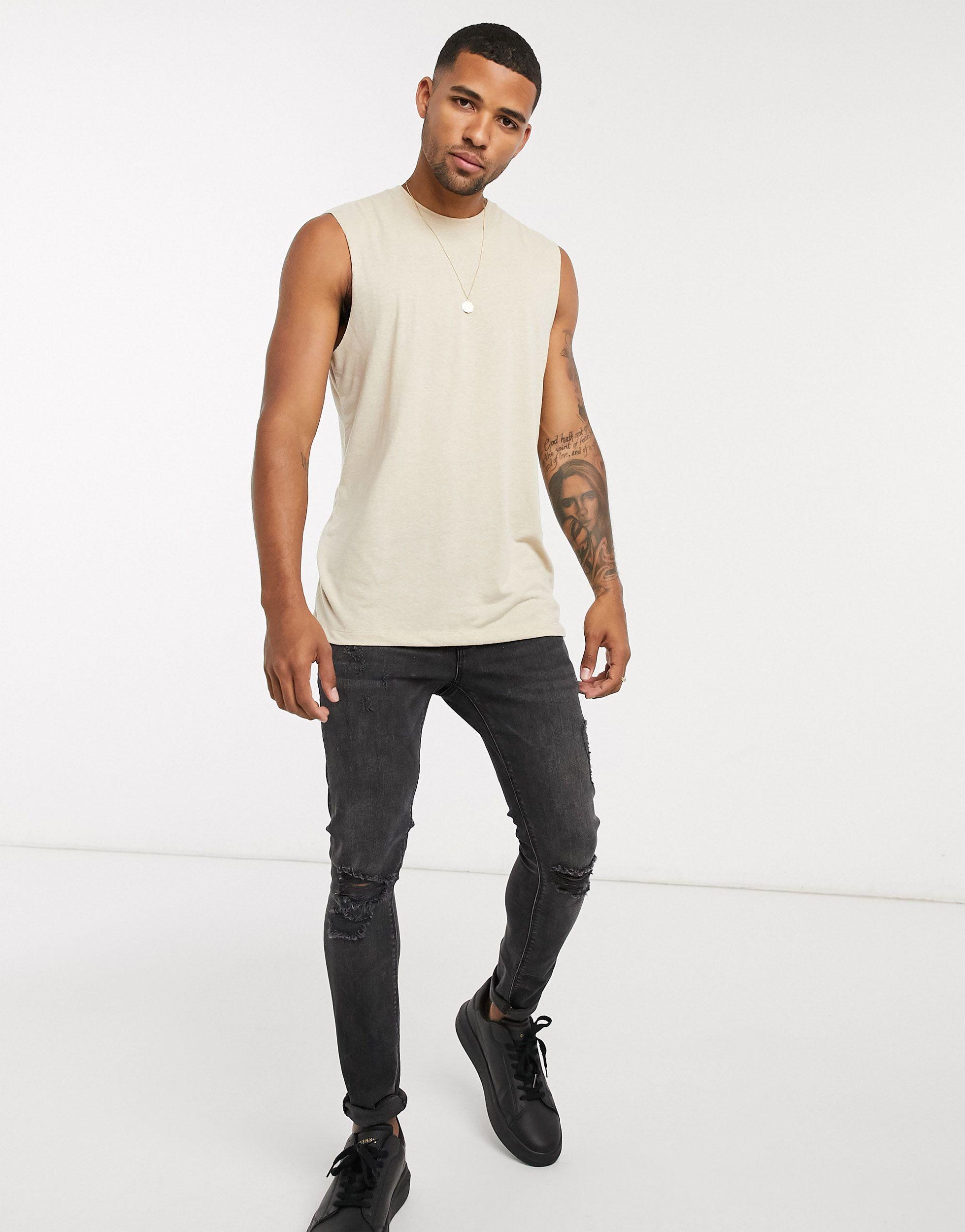 ASOS Synthetic Tank Singlet for Men Save 53 Lyst
