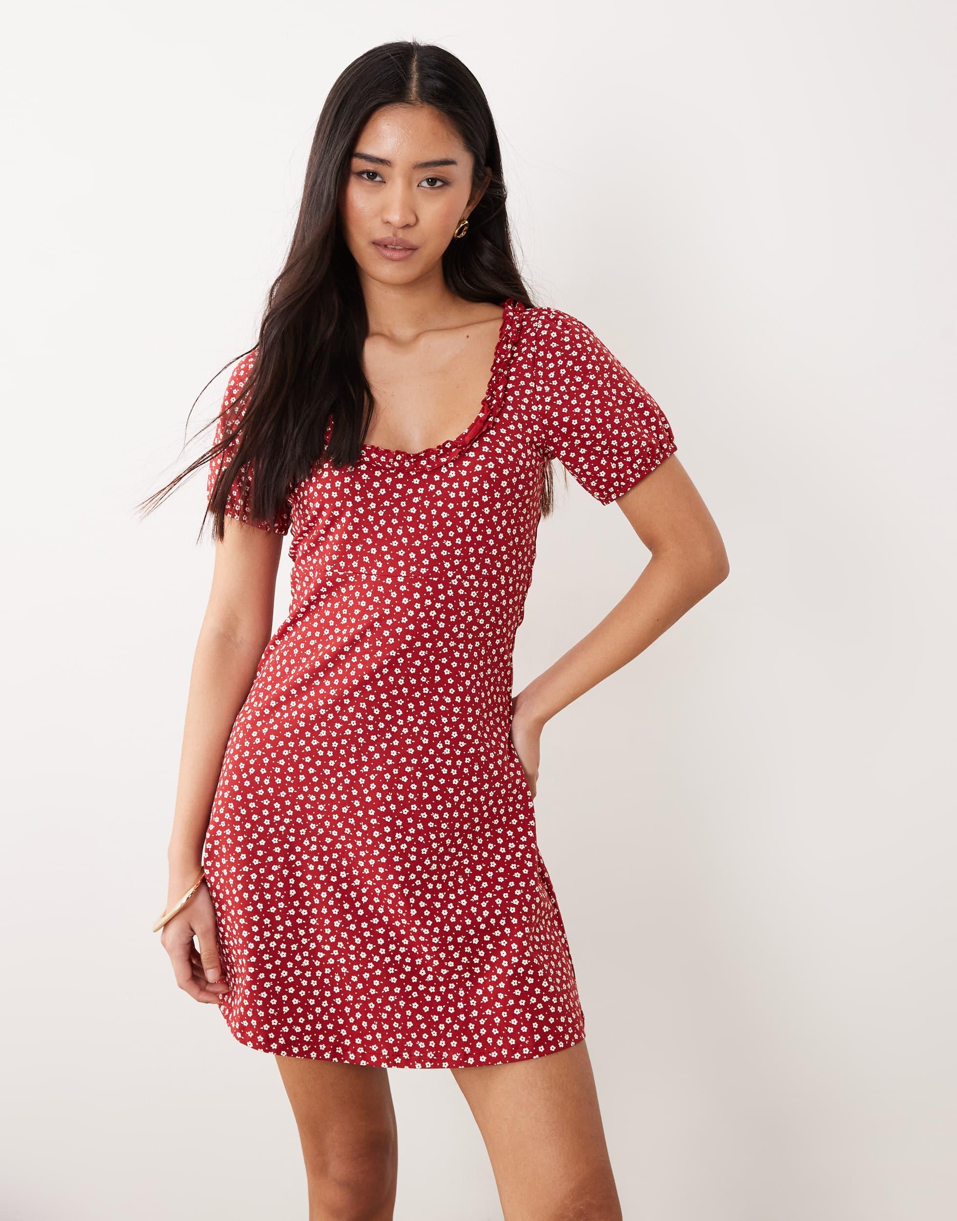 Designer Red Milkmaid Dresses for Women - Up to 83% off | Lyst