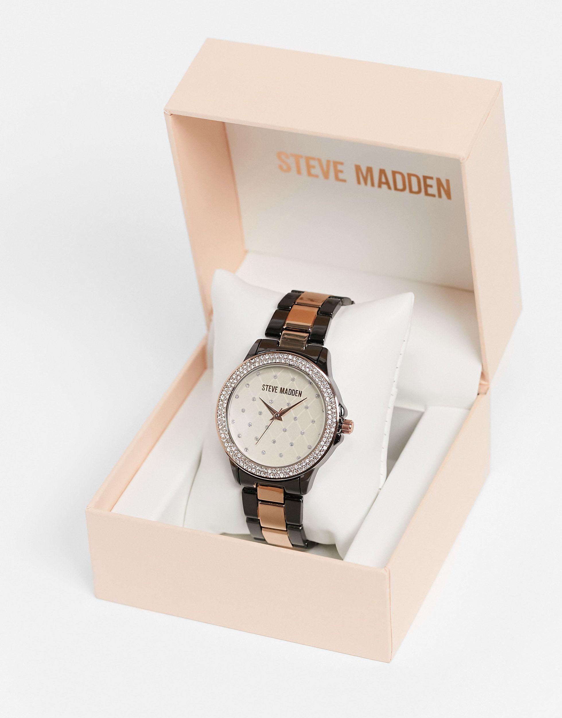 Sandalo con tacco Steve Madden Born oro rosa - Aversa Shoes Srl