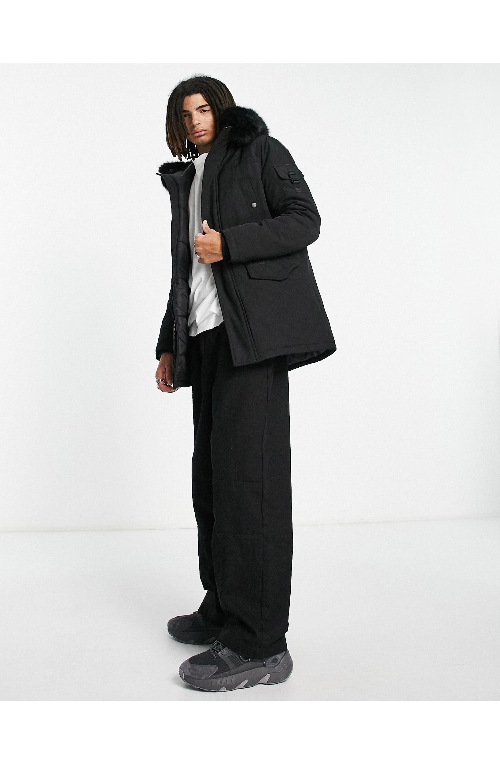 Sixth June Parka Jacket in Black for Men | Lyst