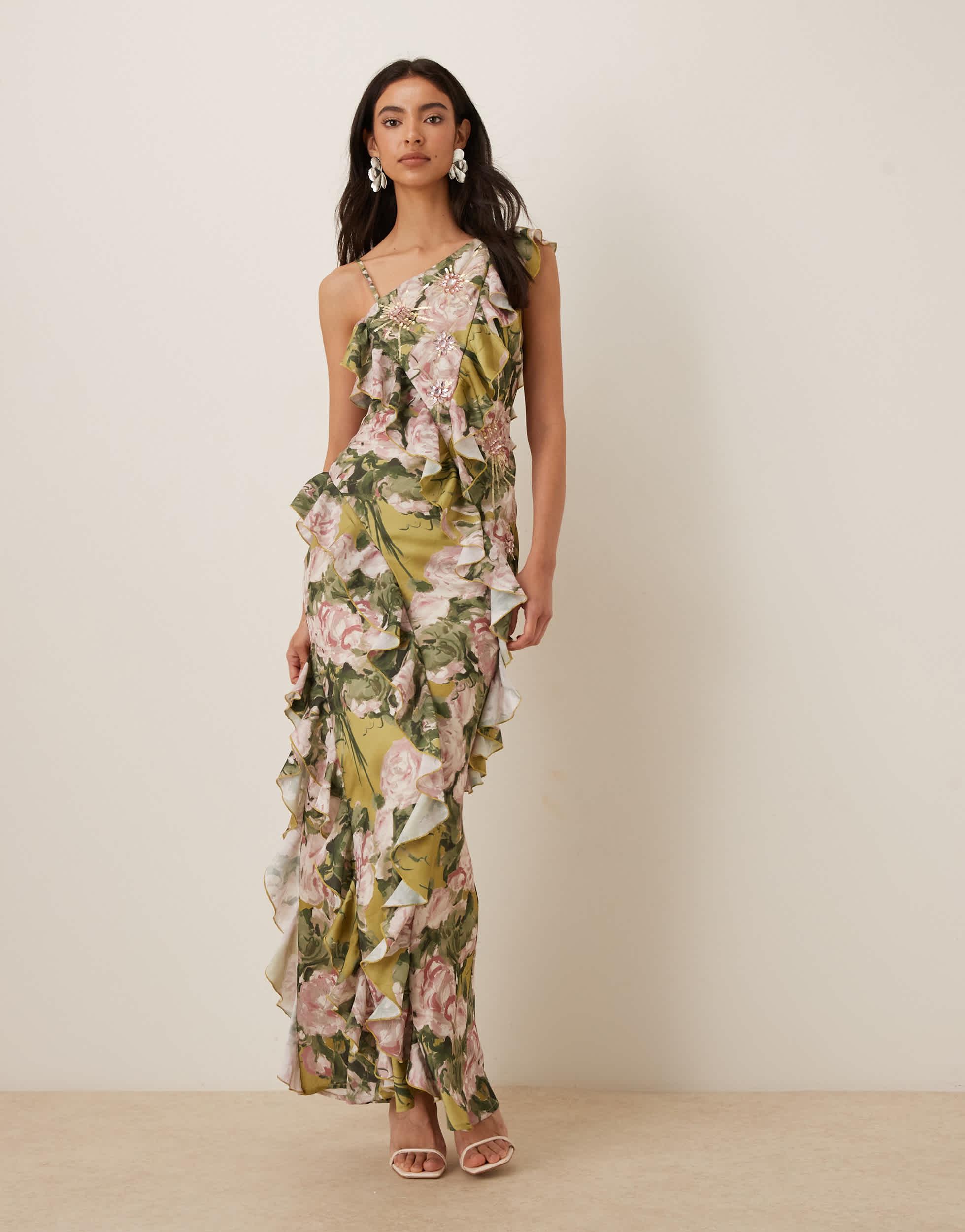 Designer Asos Ruffle Maxi Dresses for Women - Up to 70% off | Lyst - Page 2