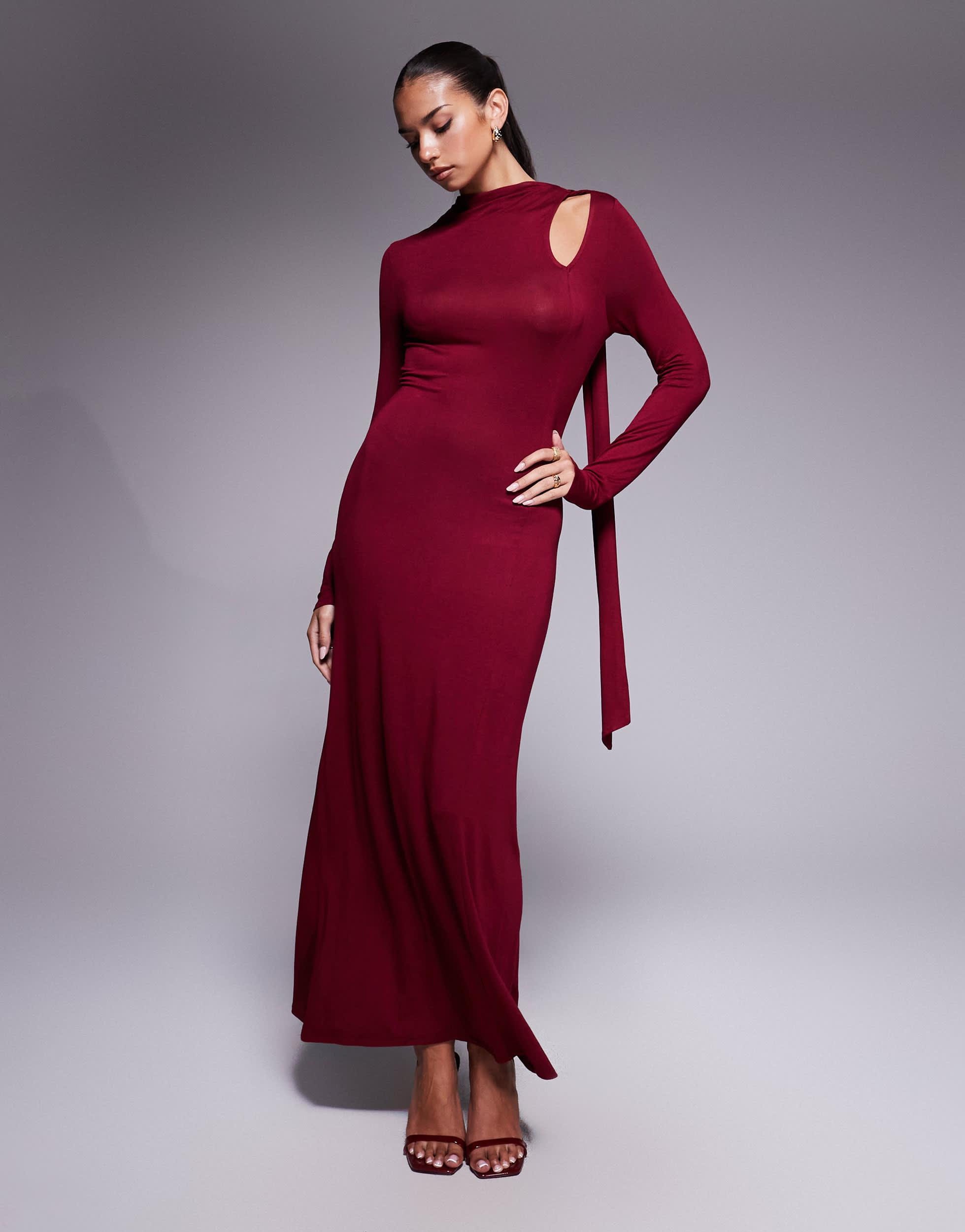Robe Longue Rouge Bordeaux La Modeuse Robe Bordeaux La Modeuse