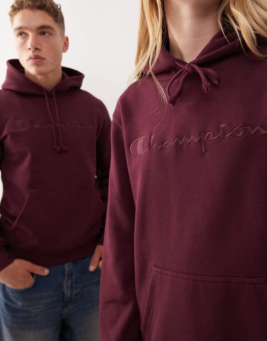 Champion Unisex Hoodie in Red Lyst UK