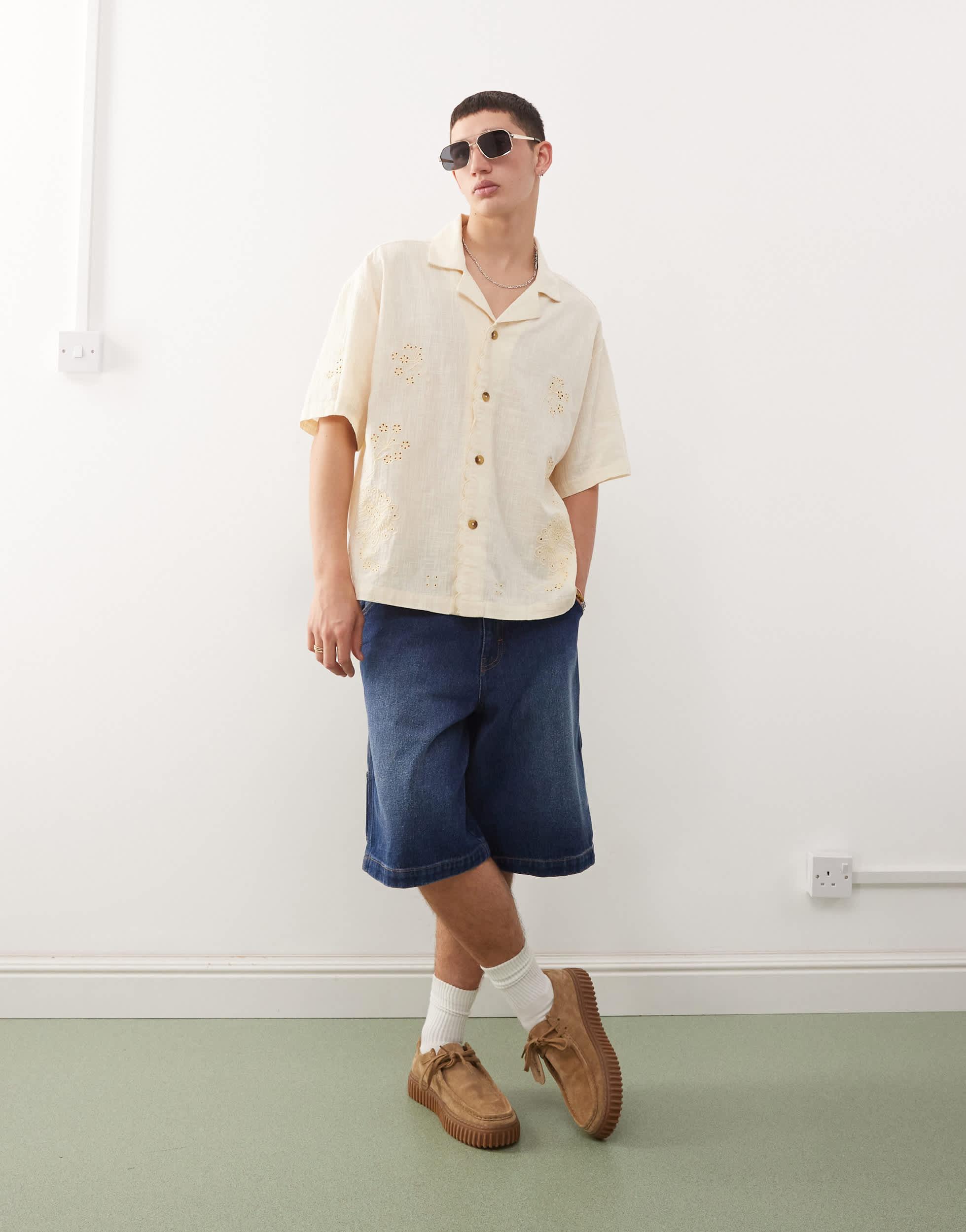 Reclaimed (vintage) Short Sleeve Shirt With Floral