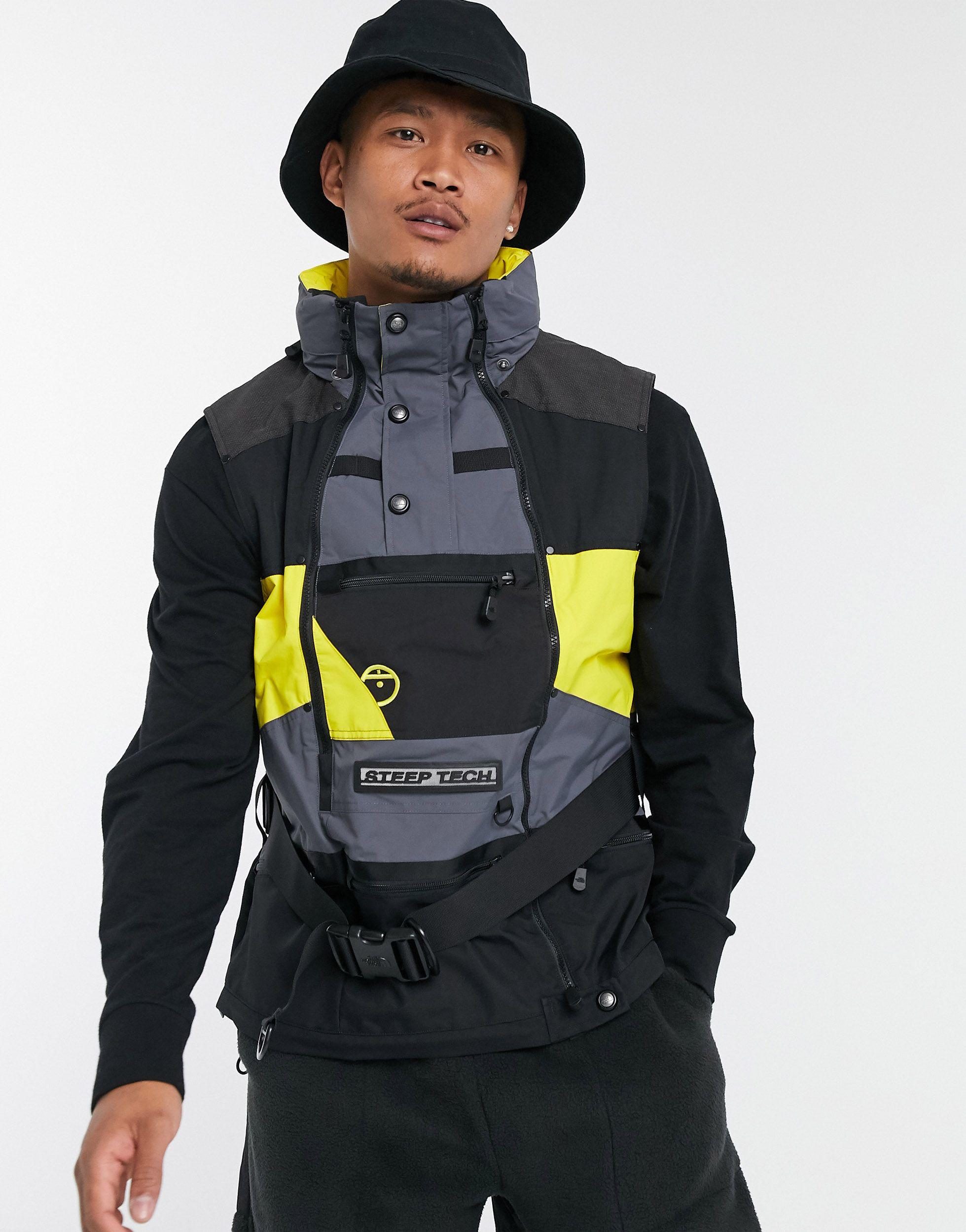 The North Face Steep Tech Apogee Vest in Yellow for Men | Lyst