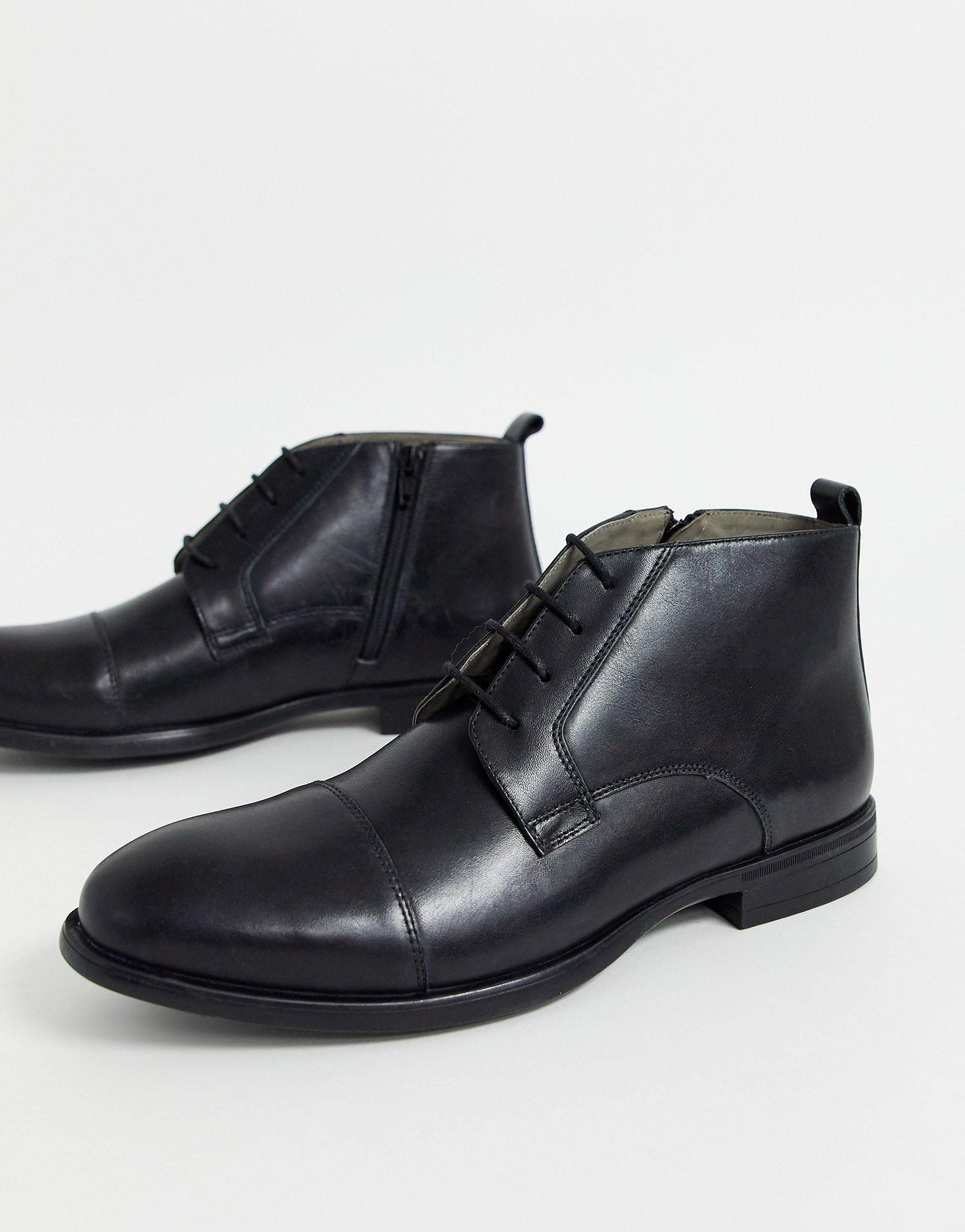 Bolongaro Trevor Leather Boots in Black for Men | Lyst