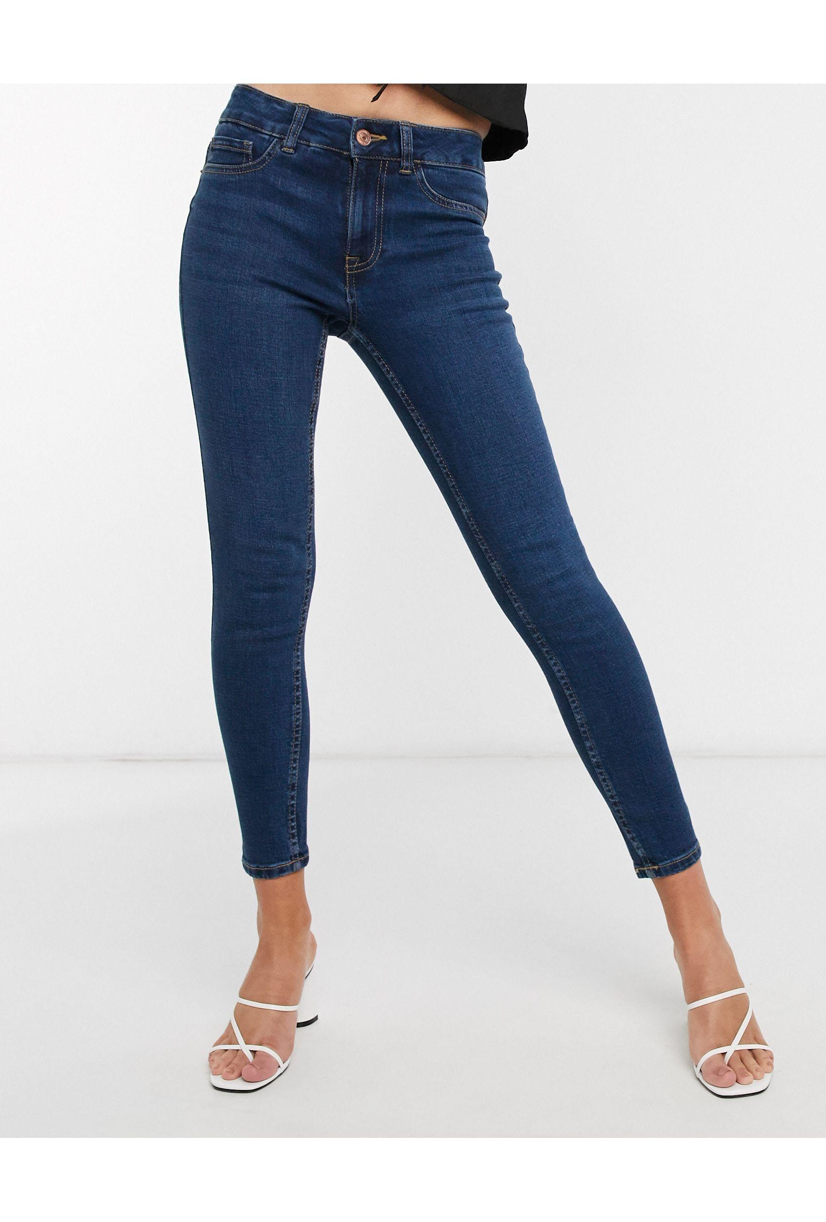 New Look Denim Skinny Jean in Blue - Lyst