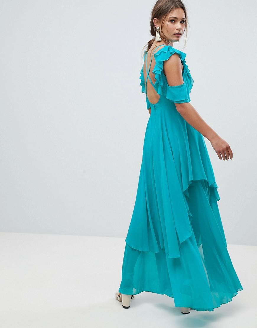 cut out back maxi dress