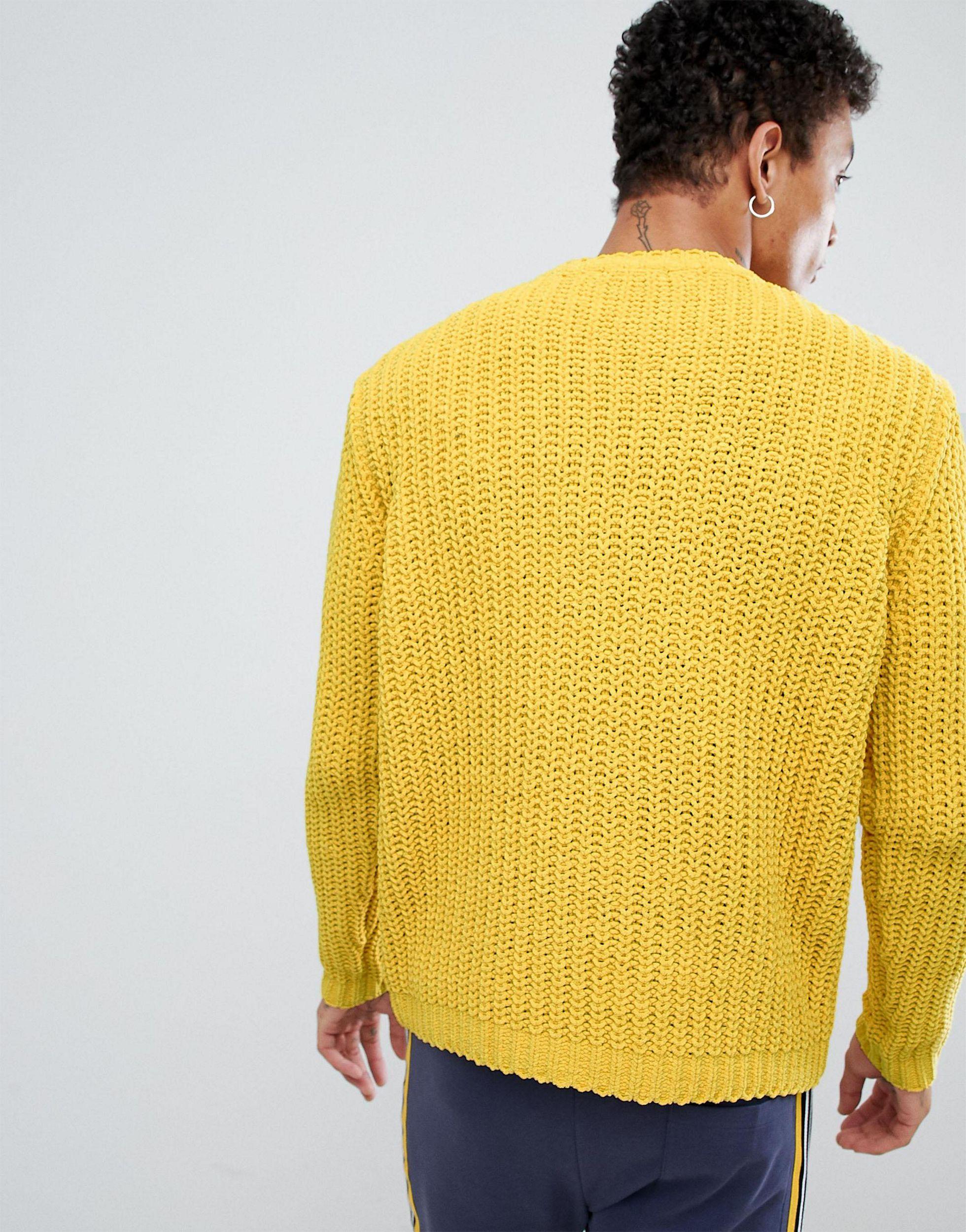 yellow chenille sweater