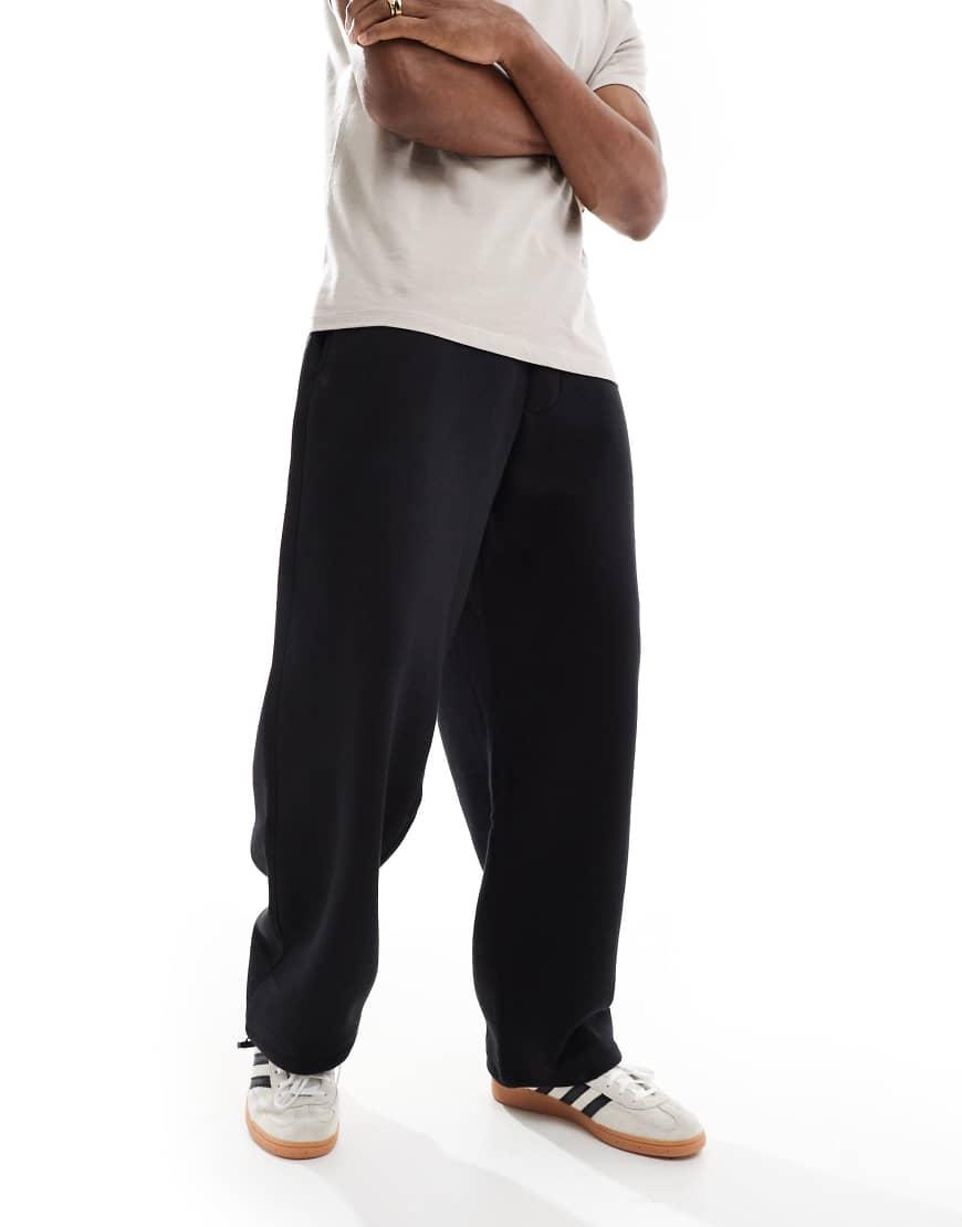 Bershka Balloon Fit Joggers in Black for Men | Lyst UK