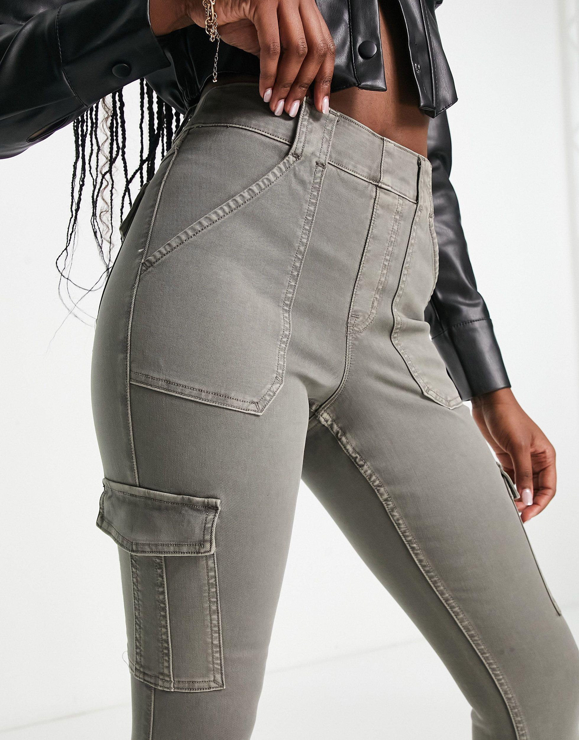 Grey Cargo Pacsun Skinny Cargo Pants Spanx High Waist Skinny Cargo