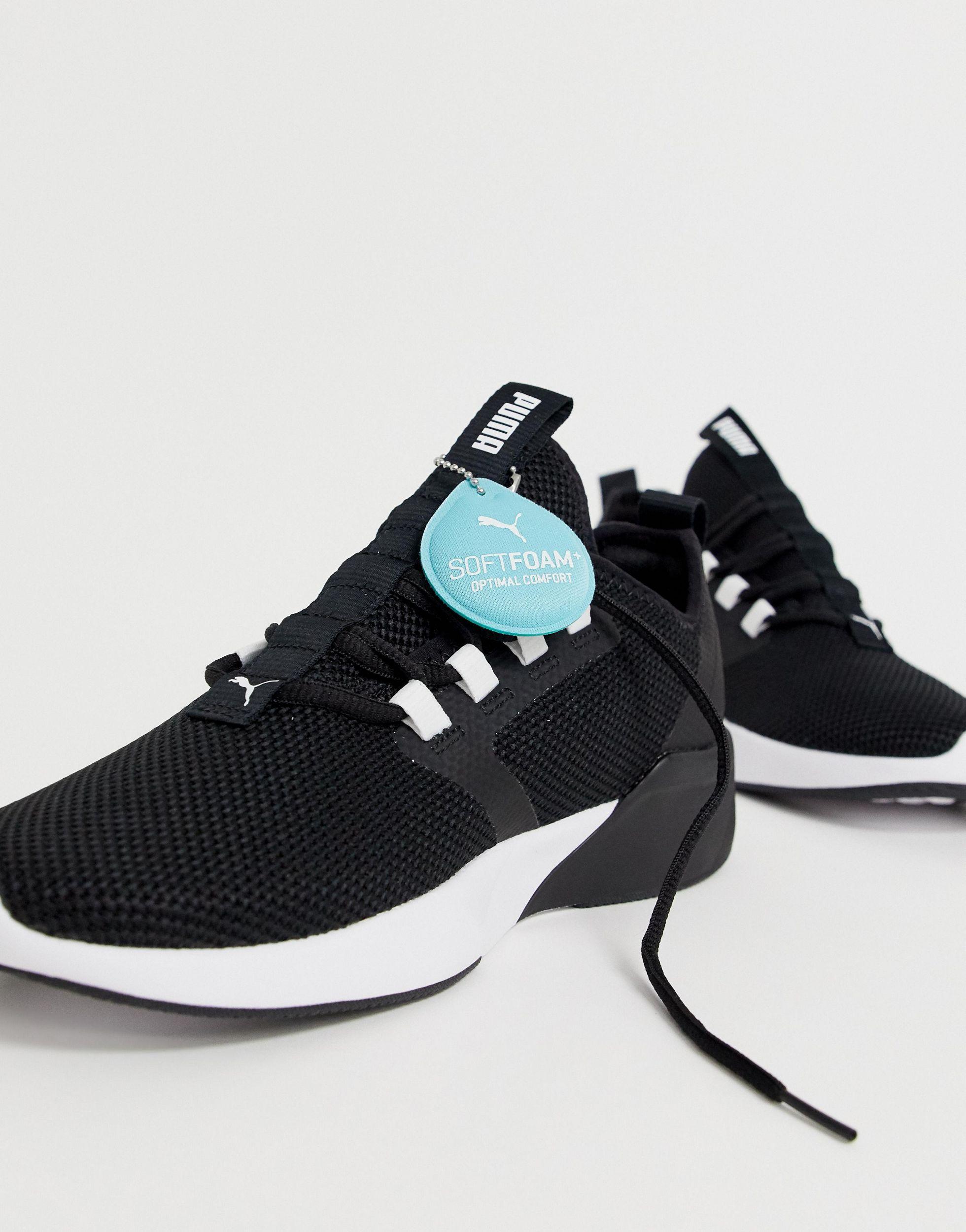 puma training retaliate sneakers in black