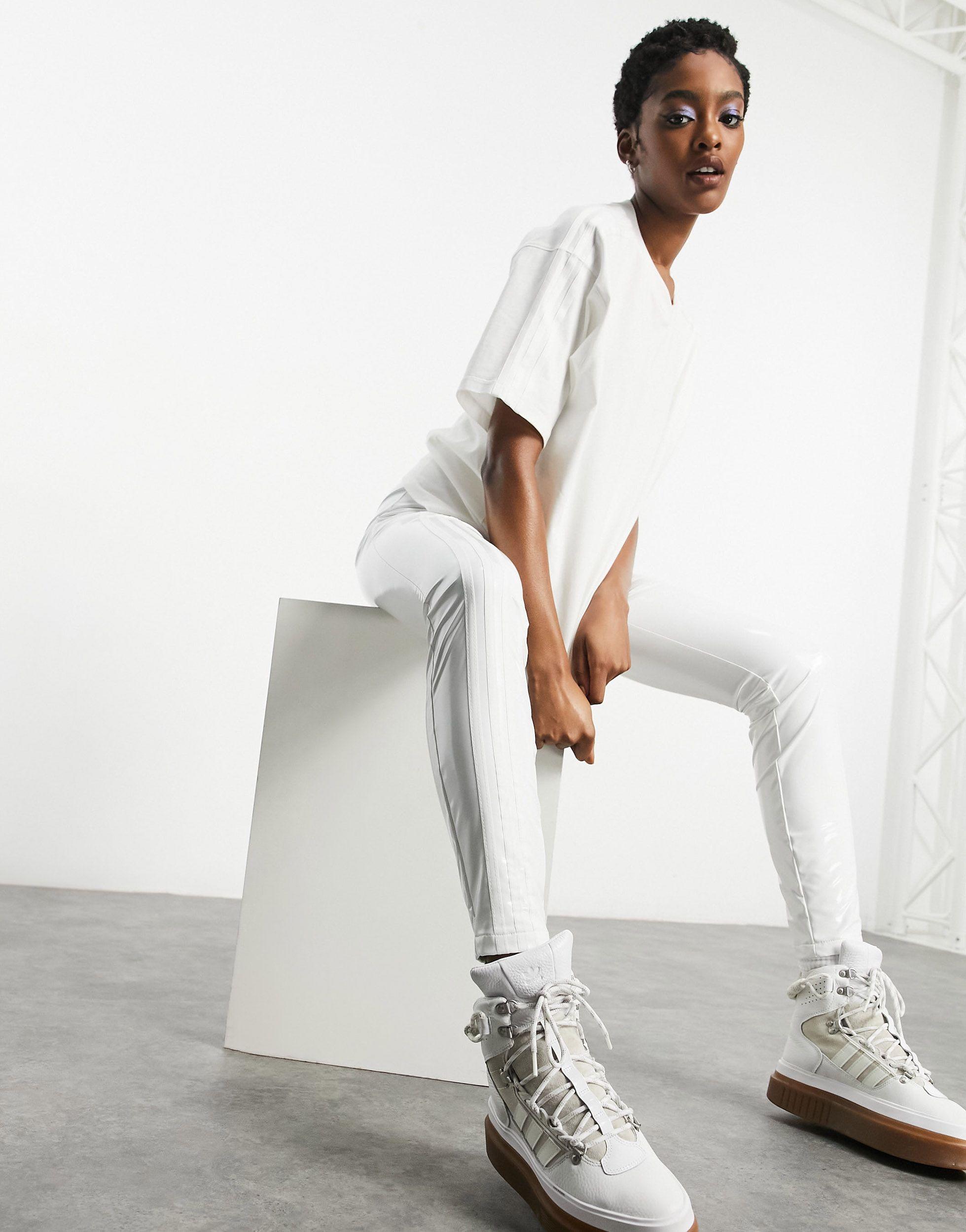 Ivy Park Adidas X Latex Trousers in White - Lyst
