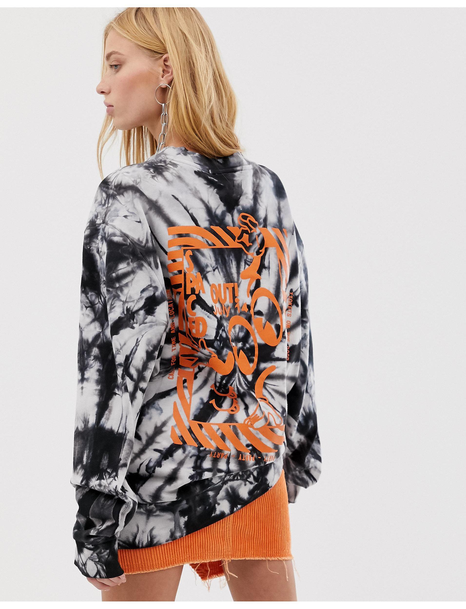 collusion tie dye sweatshirt