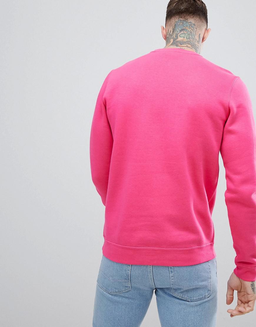 Nike Club Swoosh Sweatshirt In Pink 804340-674 for Men | Lyst UK