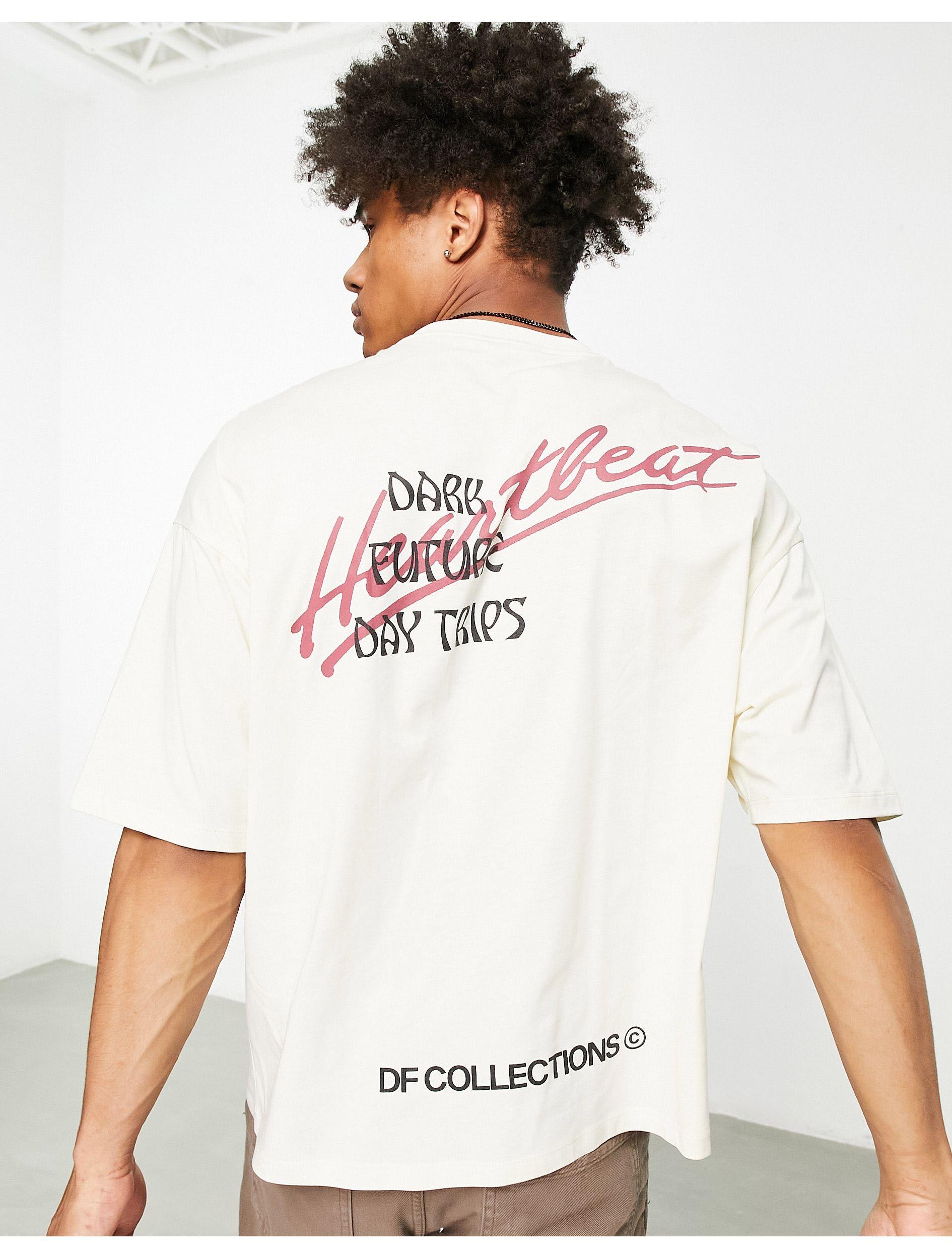 ASOS Cotton Asos Dark Future Oversized T-shirt With Multi Graphic ...