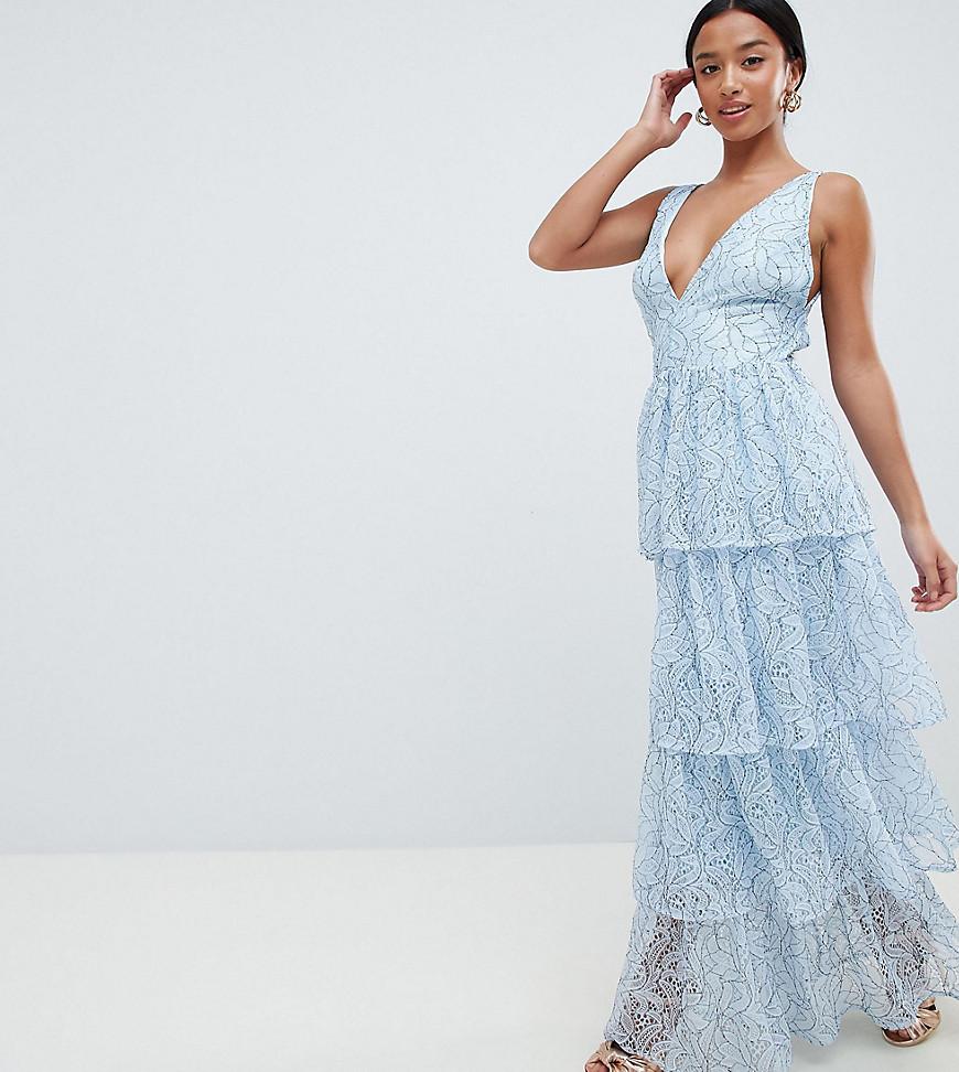 Missguided Exclusive Petite Lace Tiered ...