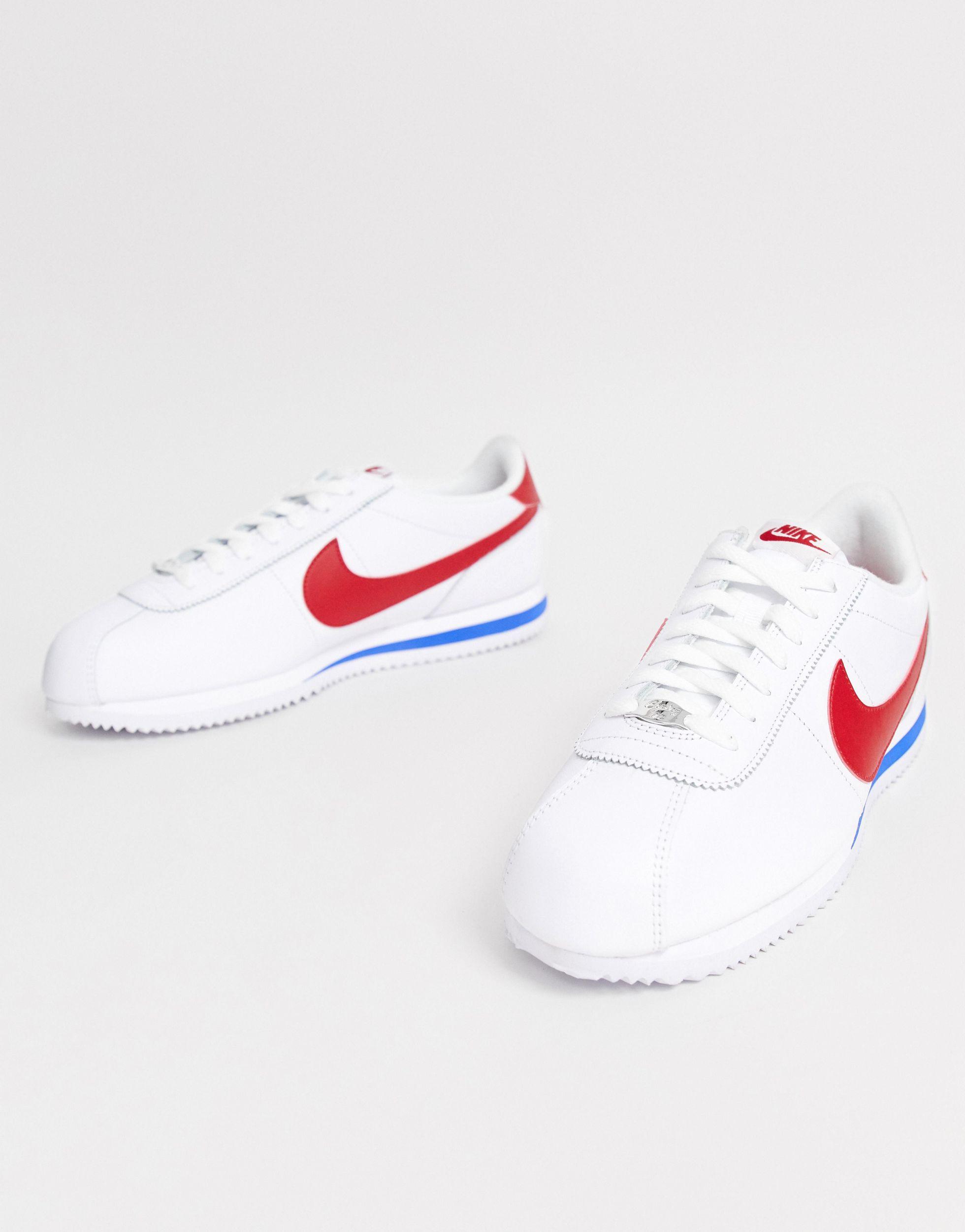 mens white nike cortez trainers